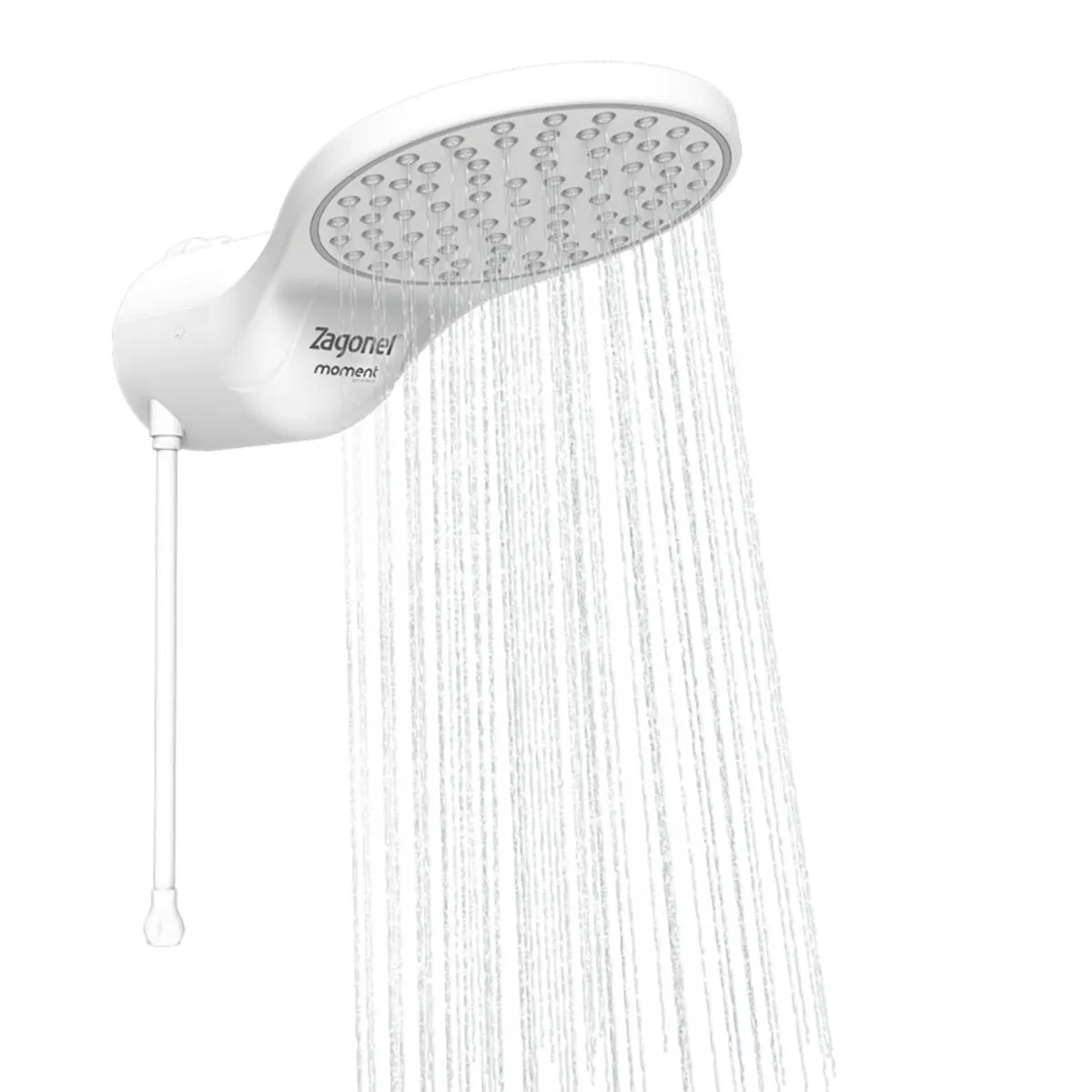Chuveiro Elétrico Eletrônico Ducha Moment 220V 7500W Branco Zagonel