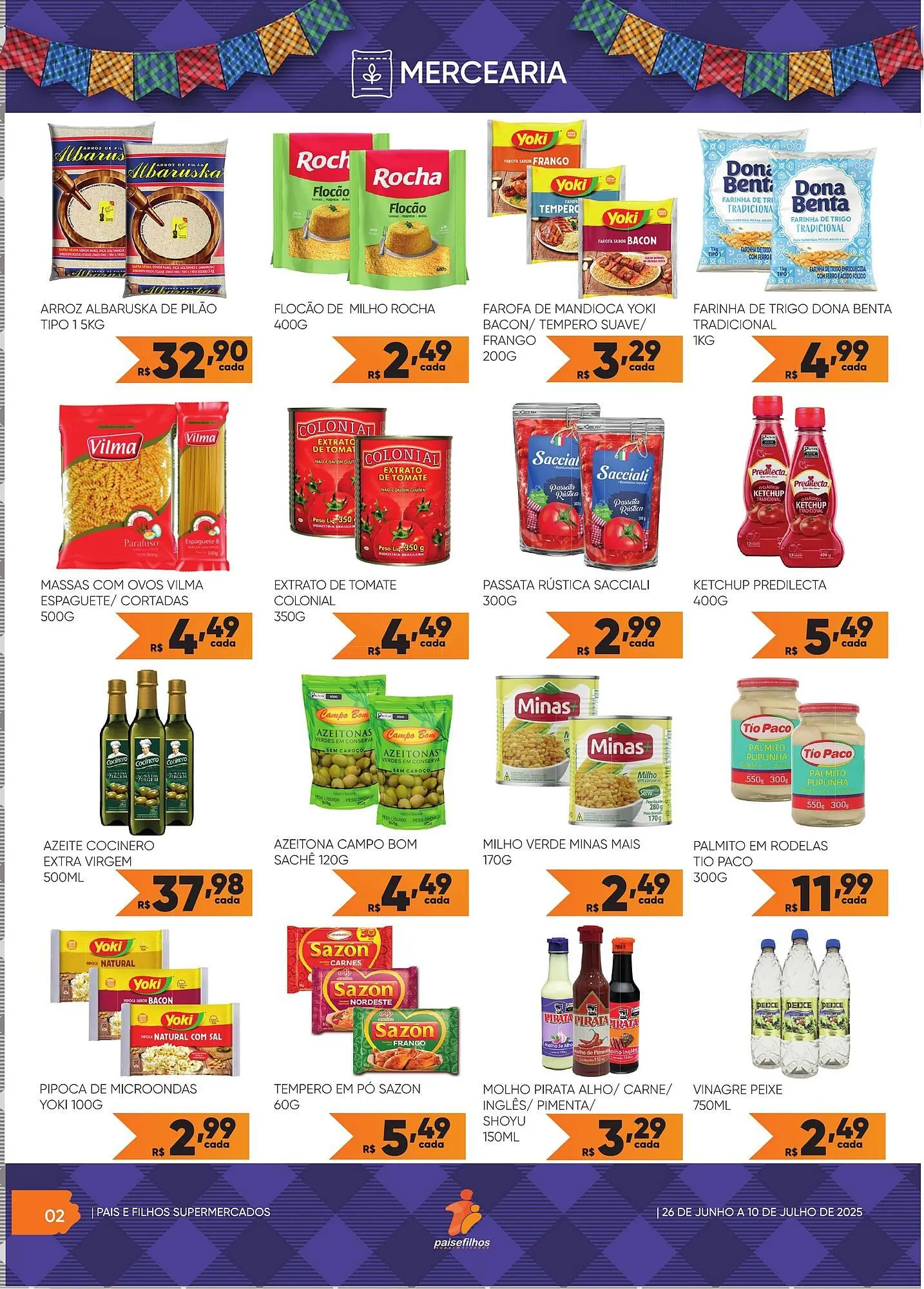 Encarte de Catálogo Pais e Filhos Supermercados 2 de julho até 10 de julho 2025 - Pagina 2