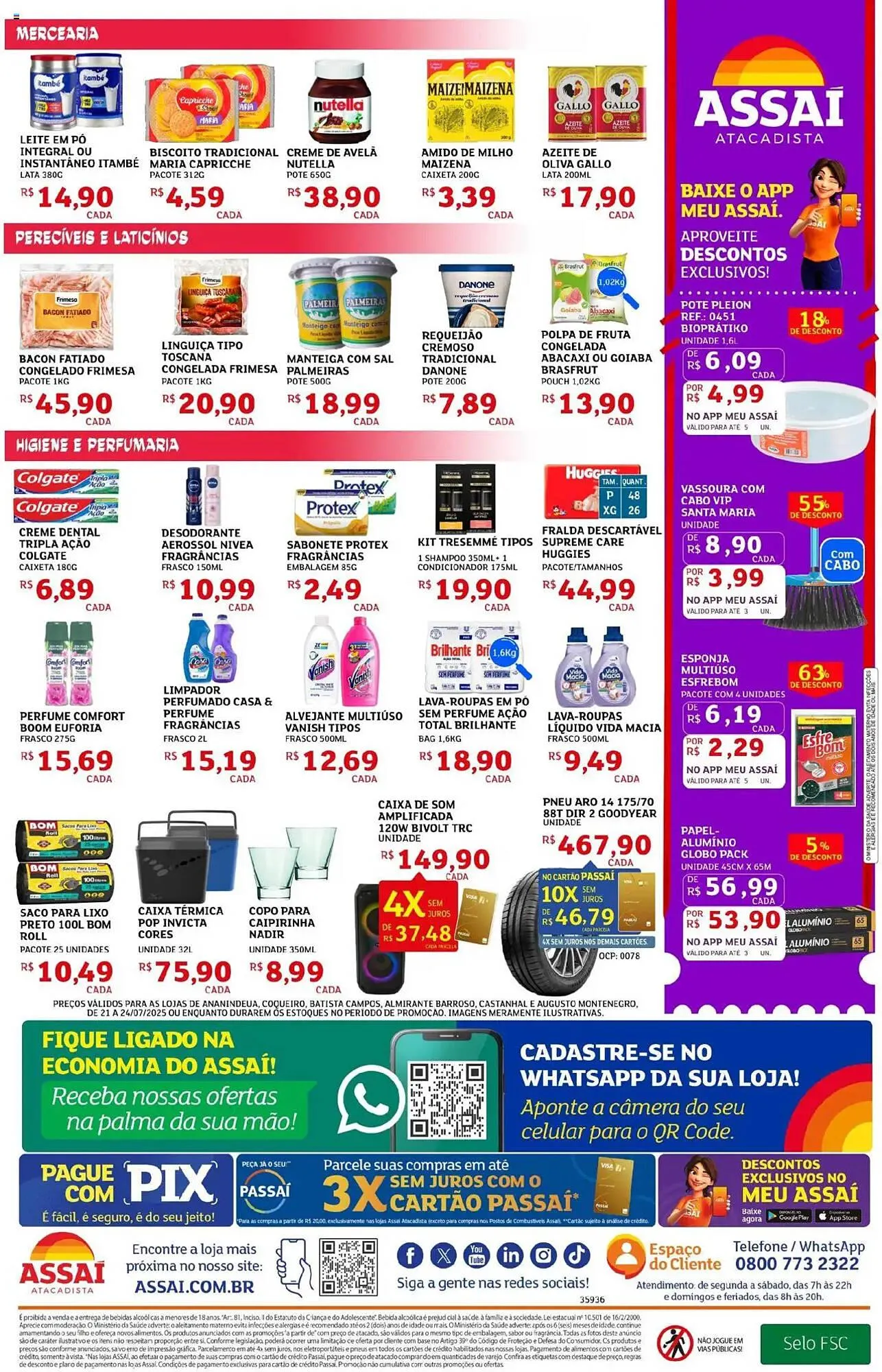 Encarte de Catálogo Assaí Atacadista 21 de julho até 24 de julho 2025 - Pagina 2