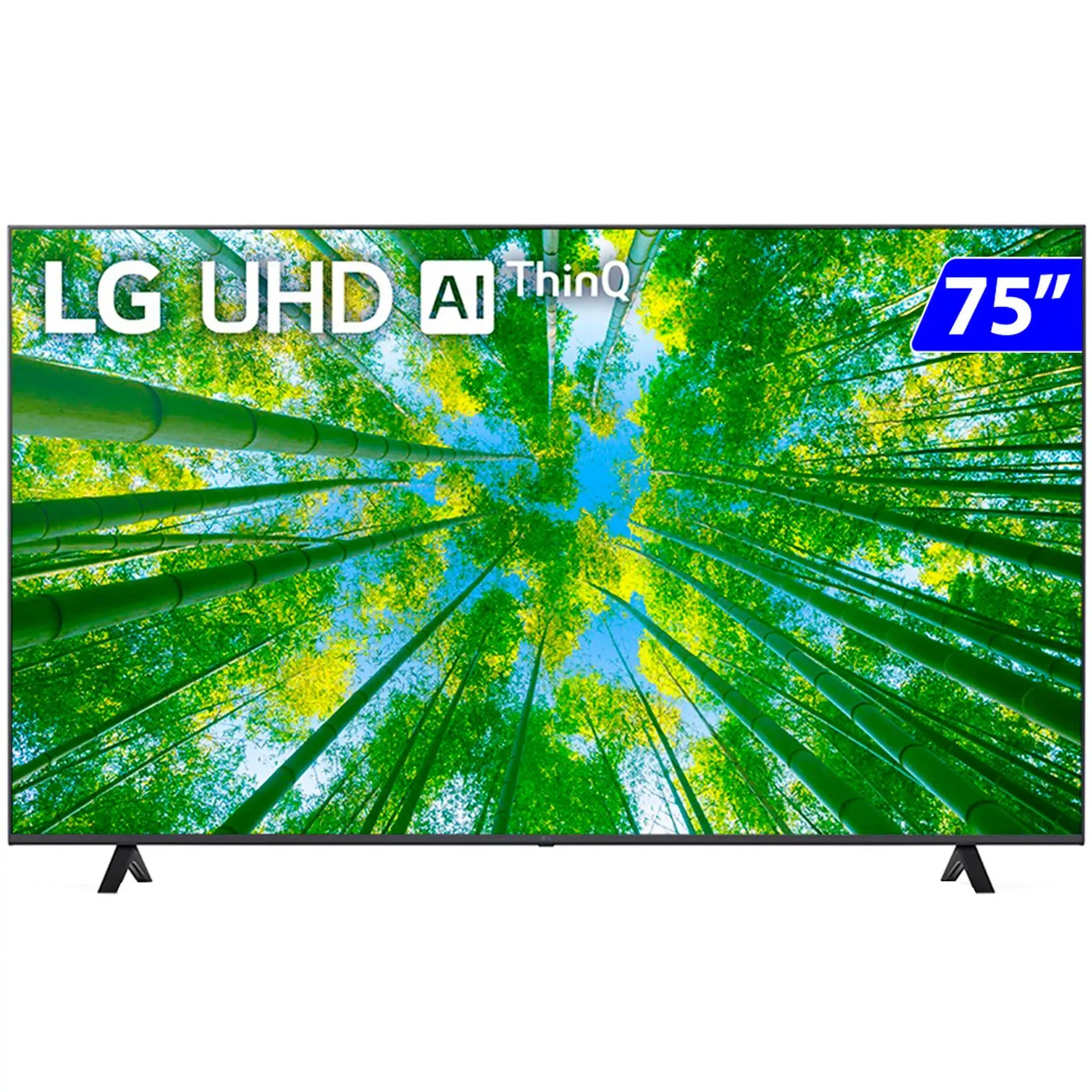 Smart TV LG LED 75" 4K Wi-Fi WebOS 22 Comando de Voz 75UQ8050PSB