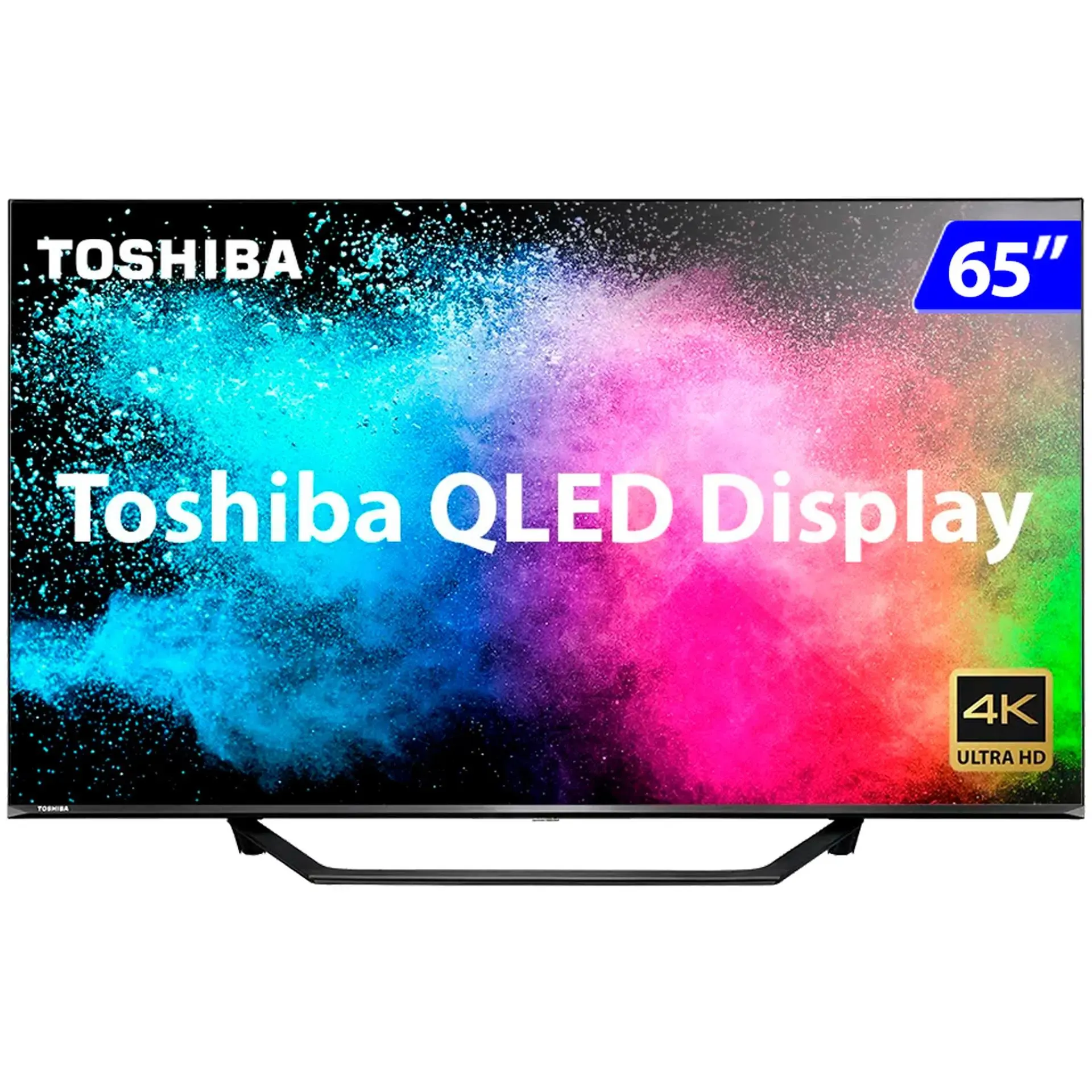 Smart TV Toshiba QLED 65" 4K UHD Wi-Fi Vidaa Comando De Voz TB002