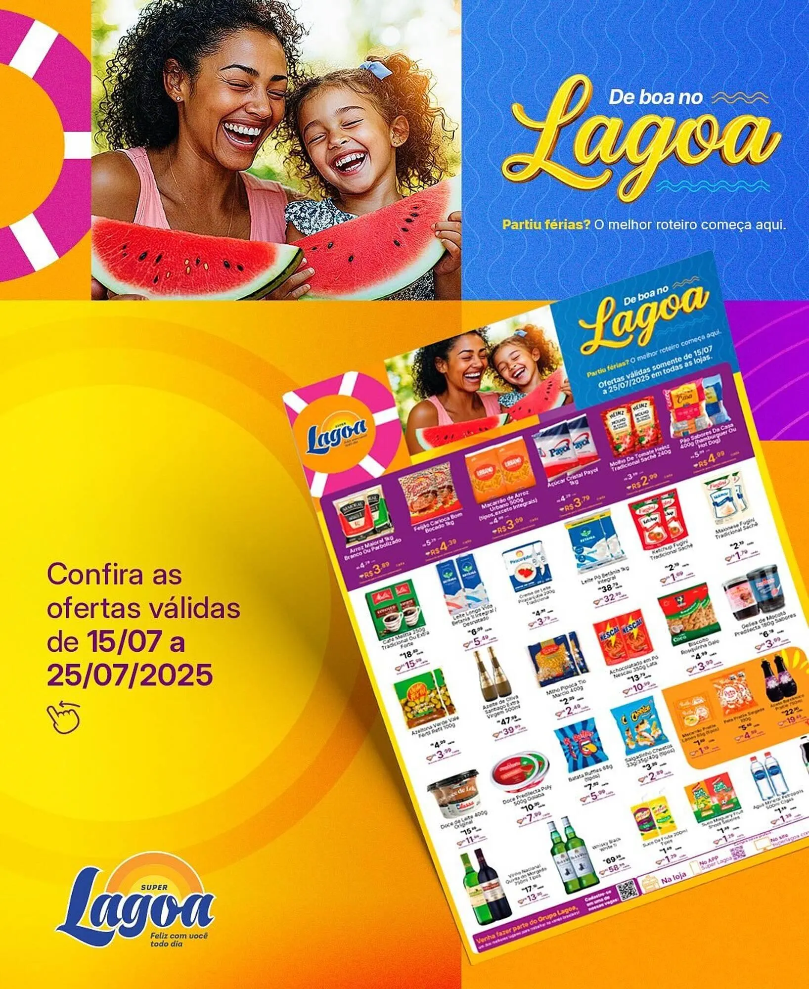 Encarte de Catálogo Super Lagoa 15 de julho até 25 de julho 2025 - Pagina 1