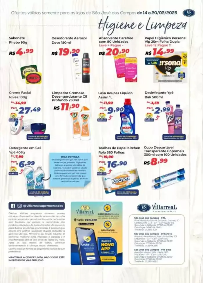Encarte de Ofertas Villarreal Supermercados 14 de fevereiro até 16 de fevereiro 2025 - Pagina 8