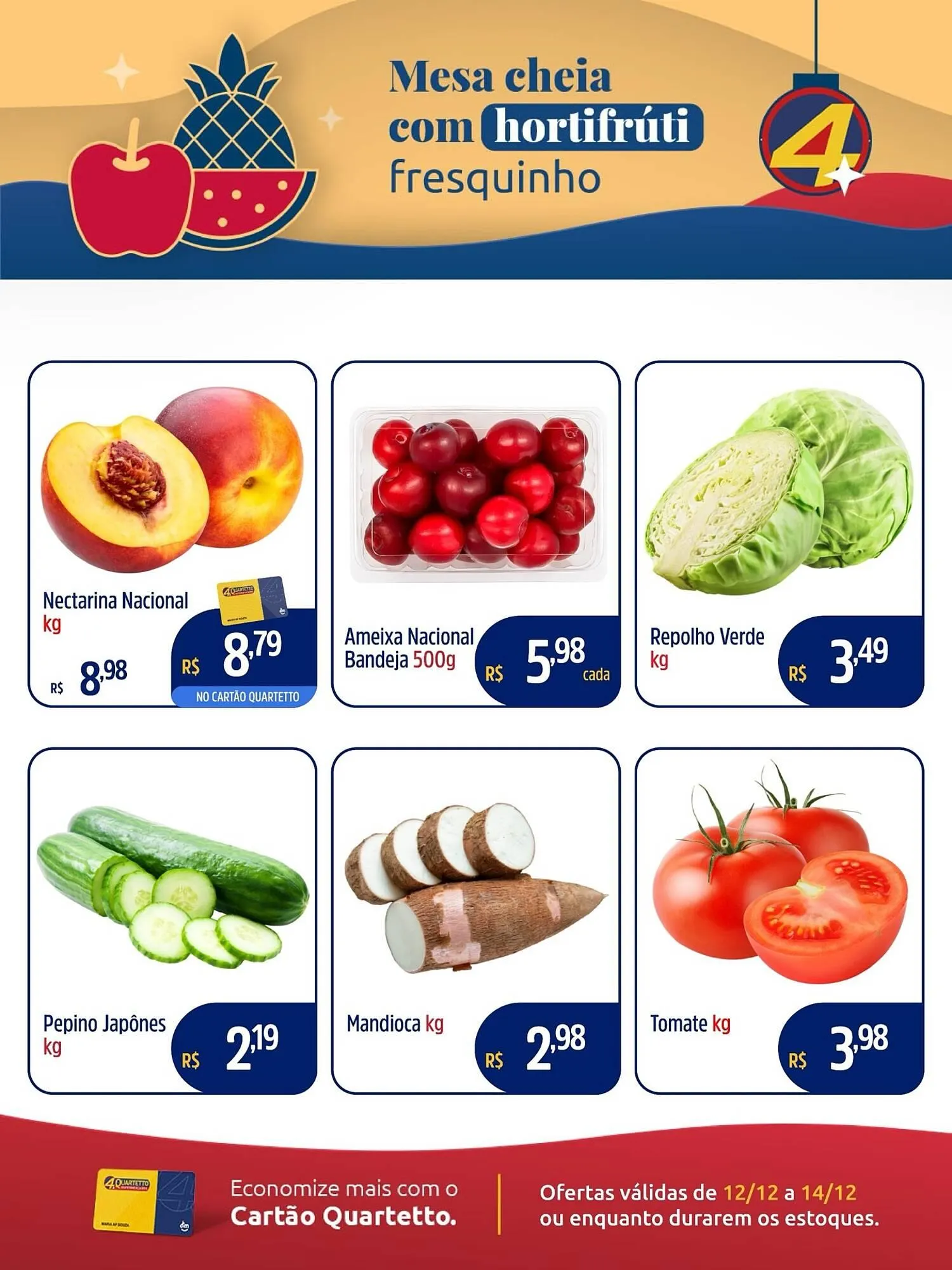 Encarte de Catálogo Quartetto Supermercados 12 de dezembro até 14 de dezembro 2025 - Pagina 2