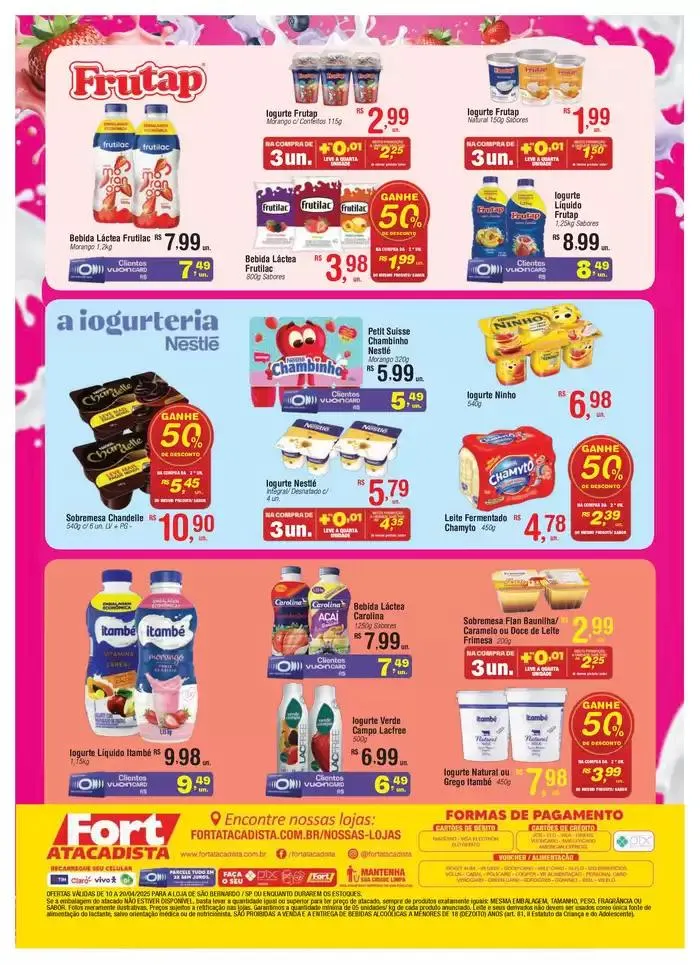 Encarte de SP Lamina Festival de Iogurtes 10 a 20 ABR SAO BERNARDO 10 de abril até 20 de abril 2025 - Pagina 2