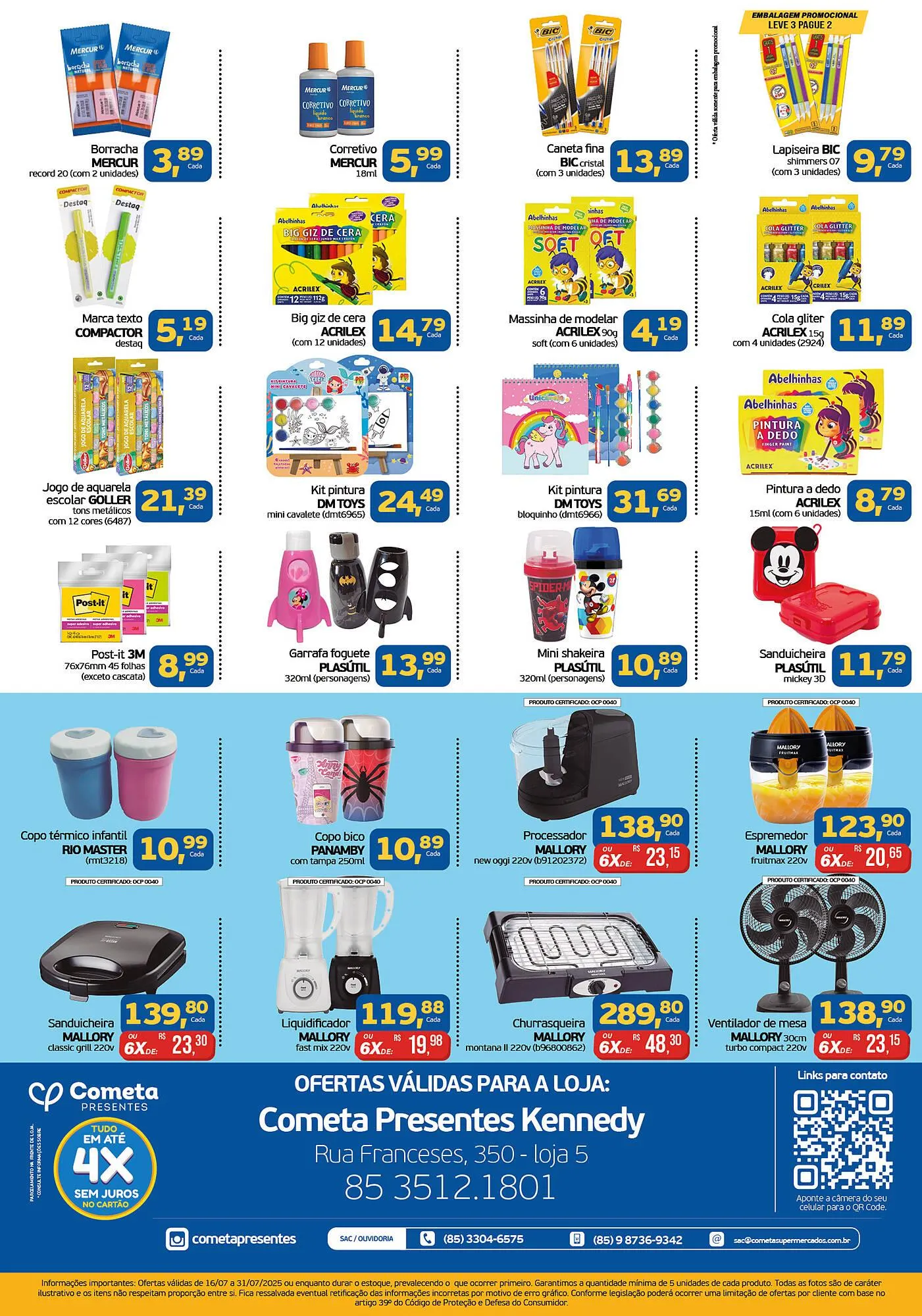 Encarte de Catálogo Cometa Supermercados 16 de julho até 31 de julho 2025 - Pagina 2