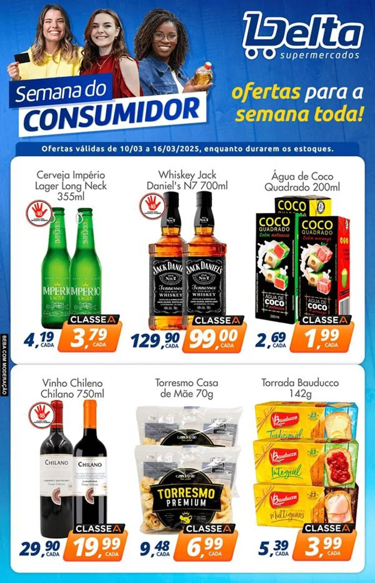 Encarte de Catálogo Delta Supermercados 10 de março até 16 de março 2025 - Pagina 1