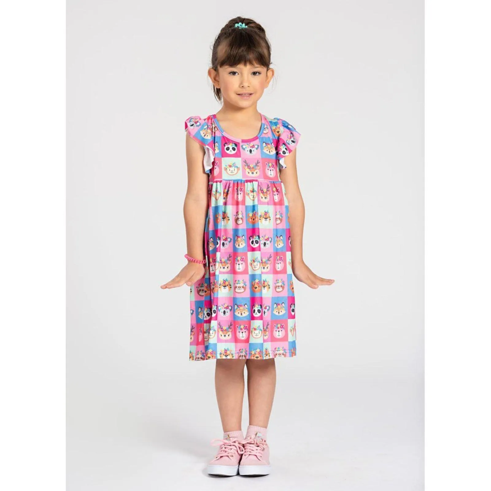 Vestido Verão Menina Animaizinhos