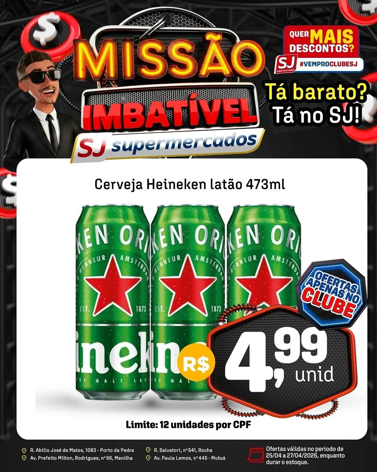 Encarte de Encarte Sj Supermercados 25 de abril até 27 de abril 2026 - Pagina 3