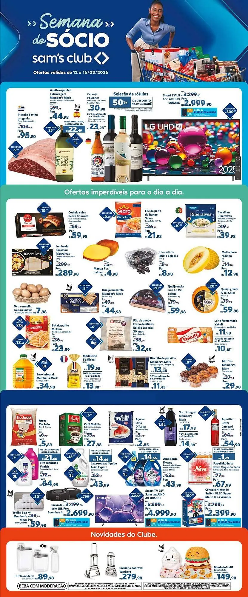 Encarte de Folheto Sam's Club 12 de março até 16 de março 2026 - Pagina 1