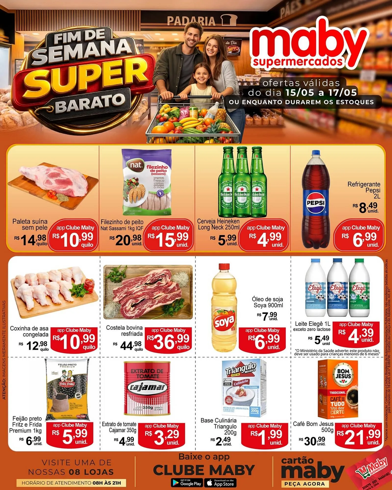 Encarte de Catálogo Maby Supermercados 15 de maio até 17 de maio 2026 - Pagina 1