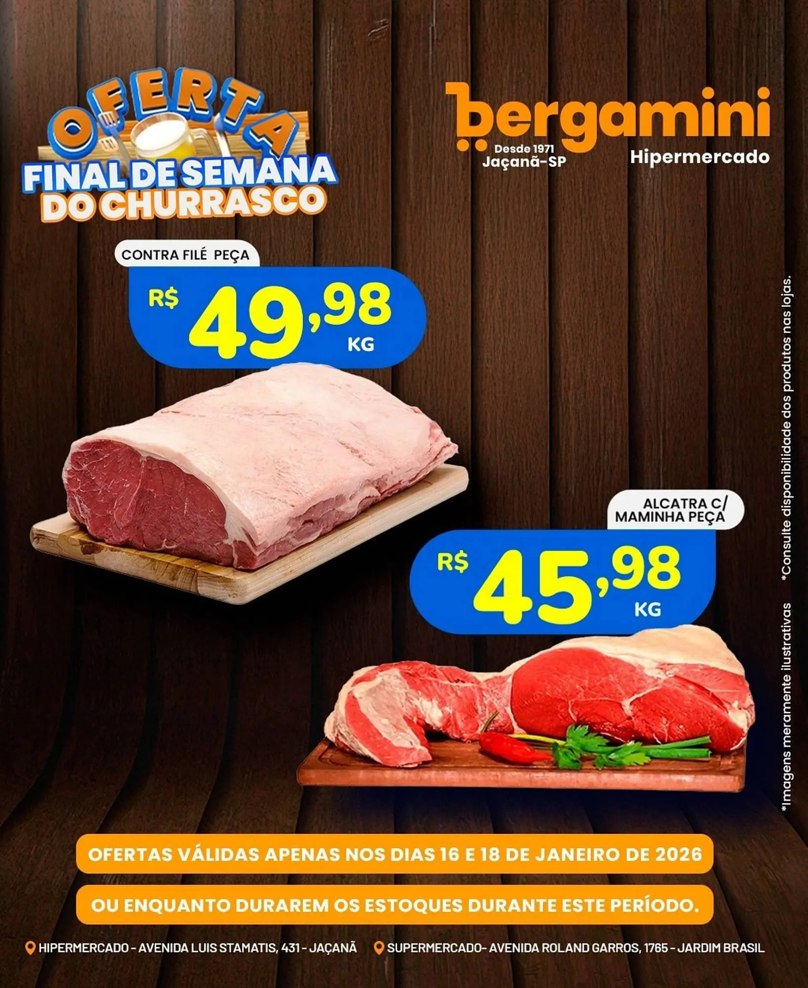 Encarte de Catálogo Supermercado Bergamini 16 de janeiro até 18 de janeiro 2026 - Pagina 1