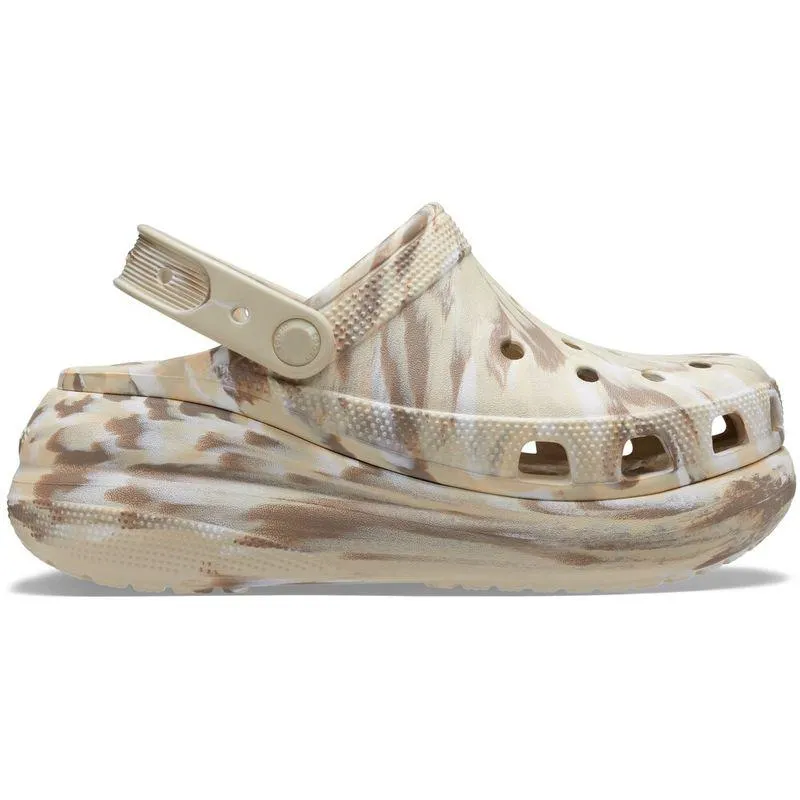 Sandália Crocs Classic Crush Marbled Clog BONE/MULTI