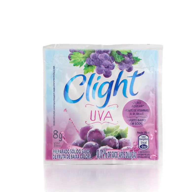 Refresco em Pó Clight Uva 8g