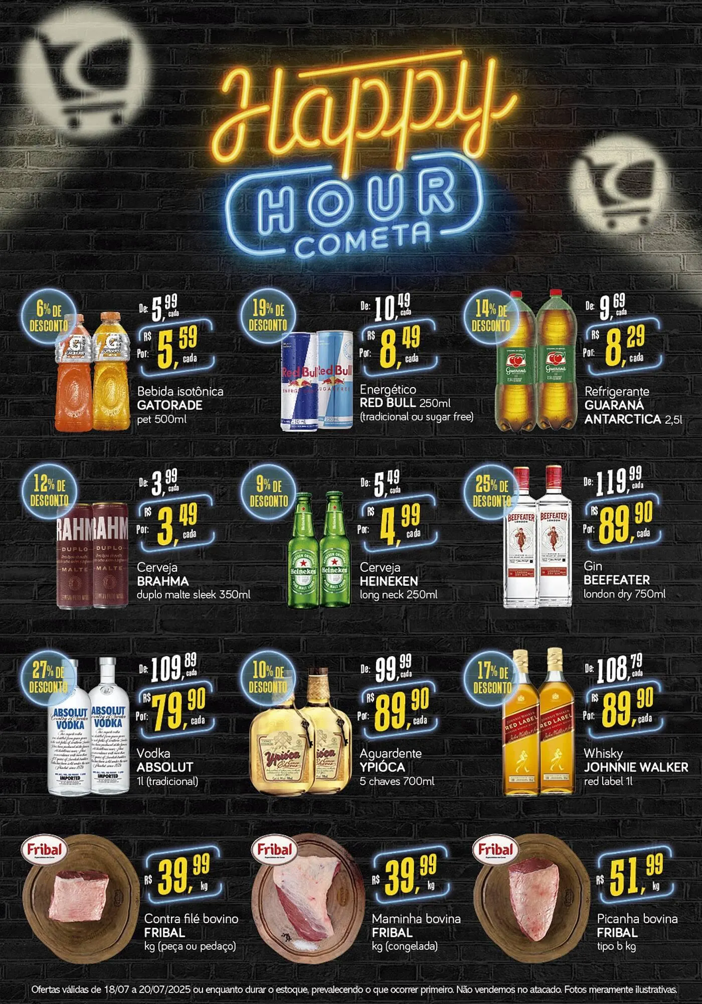 Encarte de Catálogo Cometa Supermercados 18 de julho até 20 de julho 2025 - Pagina 1