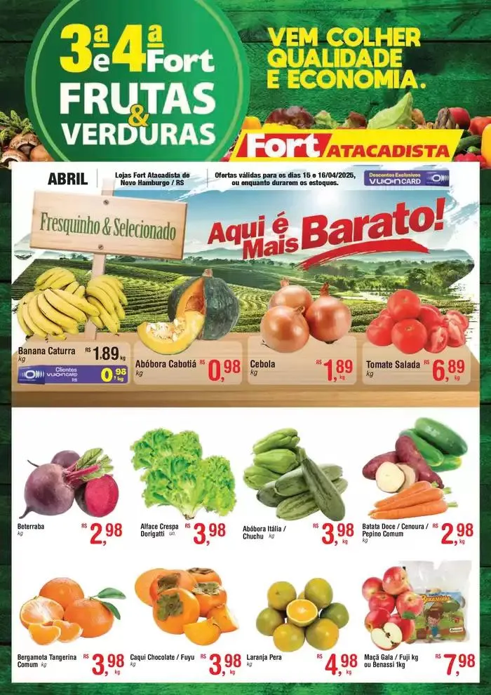 Encarte de Ofertas e promoções atuais 15 de abril até 16 de abril 2025 - Pagina 1