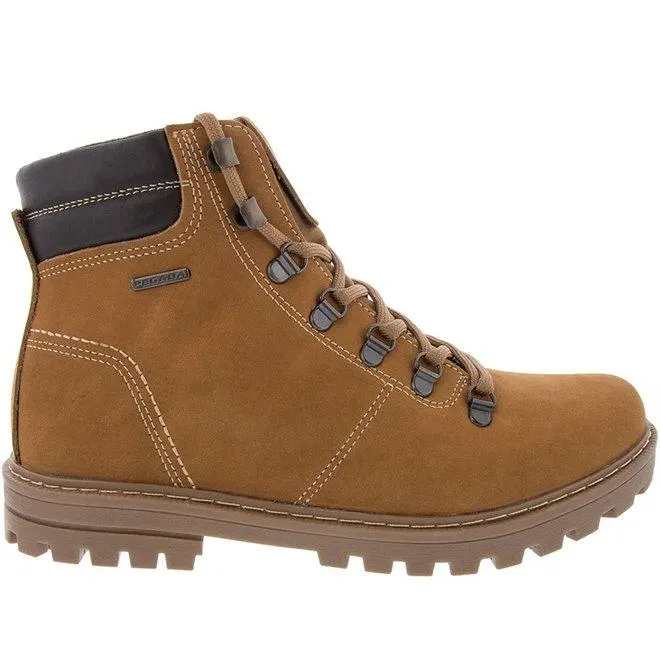 Bota Coturno Pegada Nobuck Oil Ilhós Caramelo