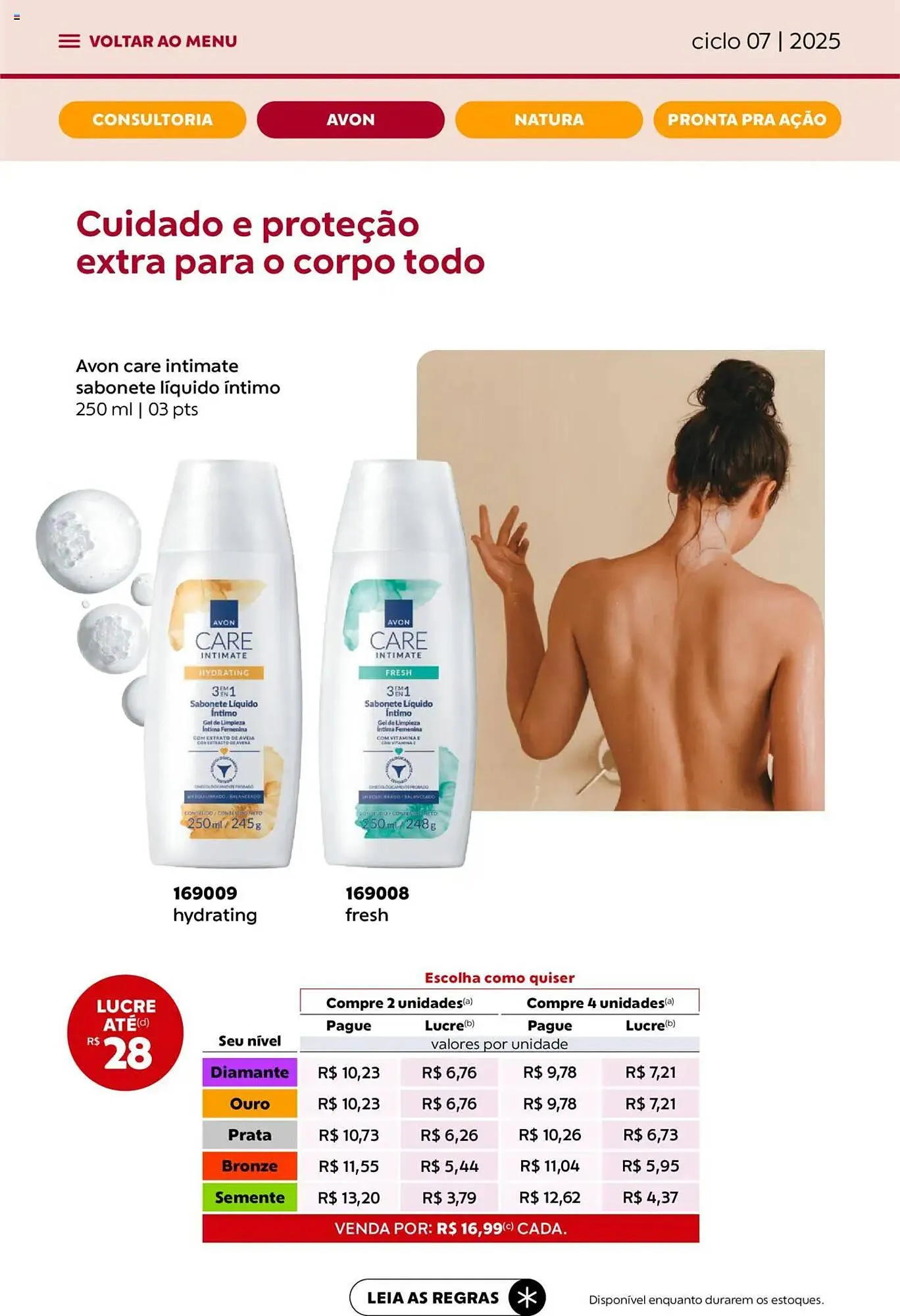 Encarte de Catálogo Avon 3 de abril até 1 de maio 2025 - Pagina 35