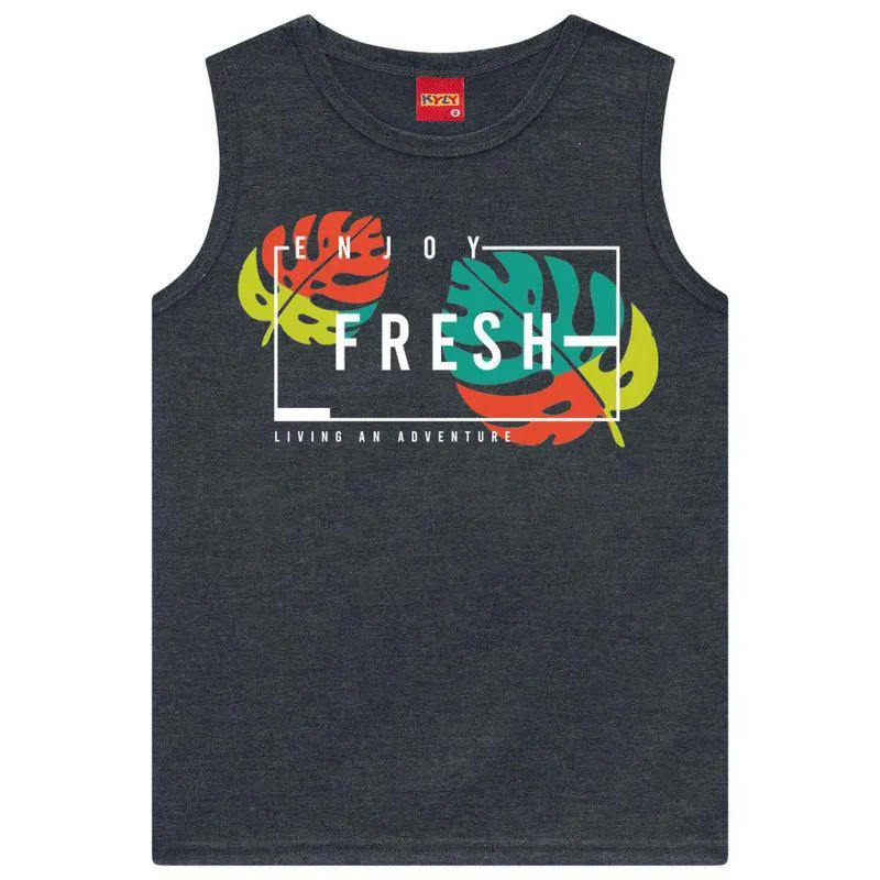 Regata Infantil Masculina Kyly Meia Malha