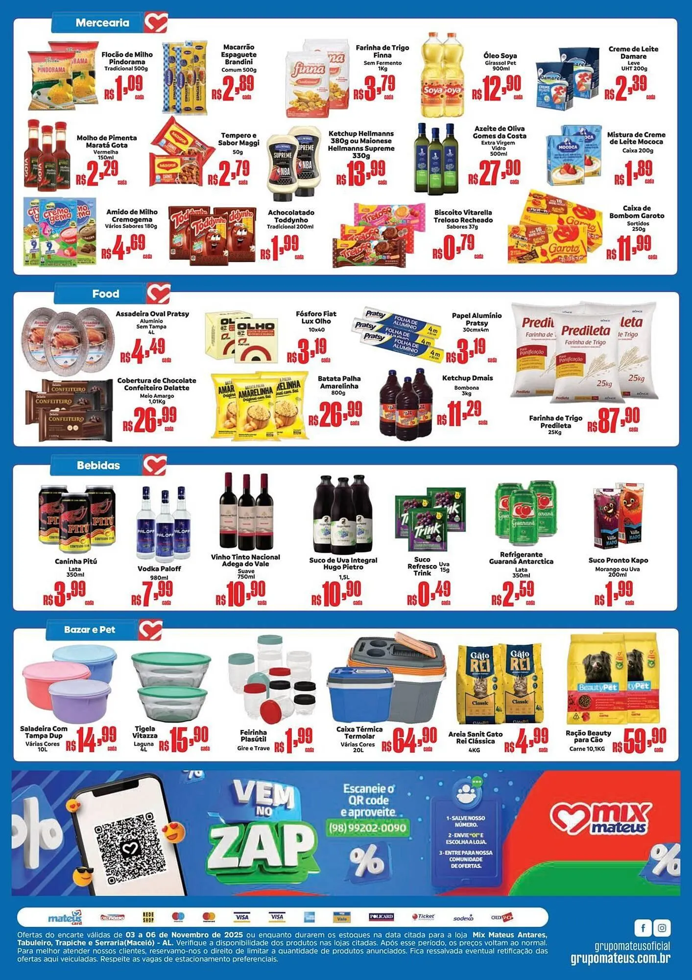 Encarte de Catálogo Supermercados Mateus 3 de novembro até 6 de novembro 2025 - Pagina 2