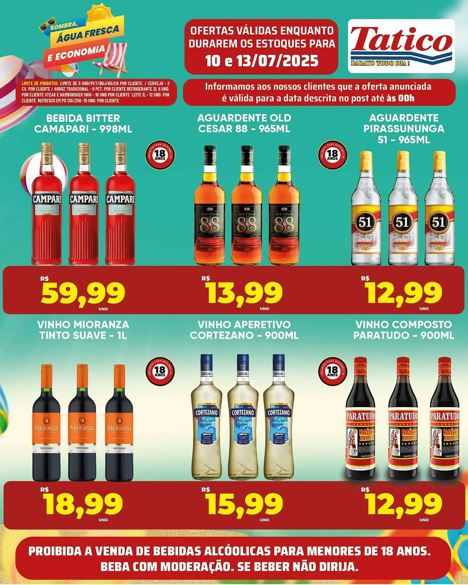 Encarte de Catálogo Tatico 10 de julho até 13 de julho 2025 - Pagina 1