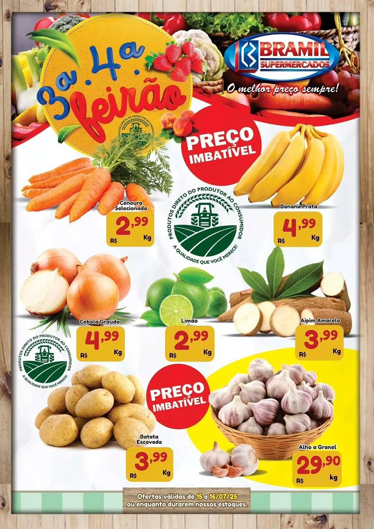 Encarte de Catálogo Bramil Supermercados 15 de julho até 16 de julho 2025 - Pagina 1