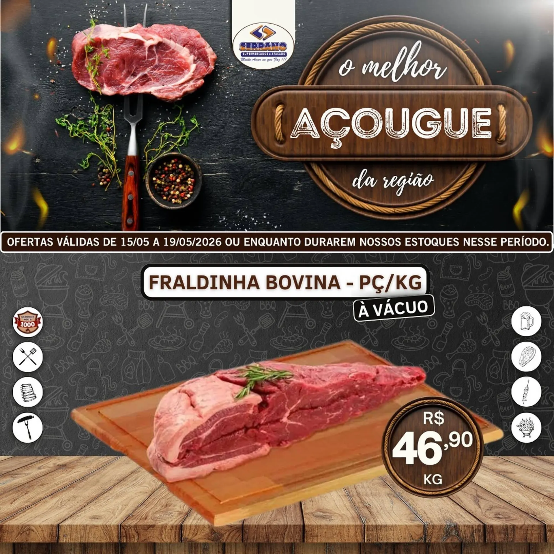 Encarte de Catálogo Serrano Supermercado 17 de maio até 19 de maio 2026 - Pagina 5