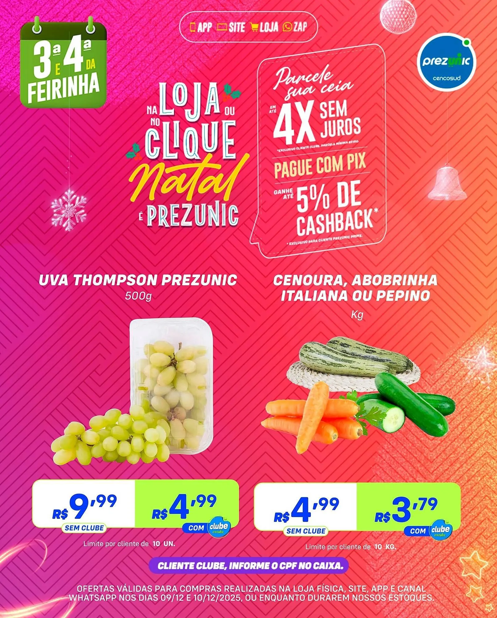 Encarte de Encarte Prezunic 9 de dezembro até 10 de dezembro 2025 - Pagina 2