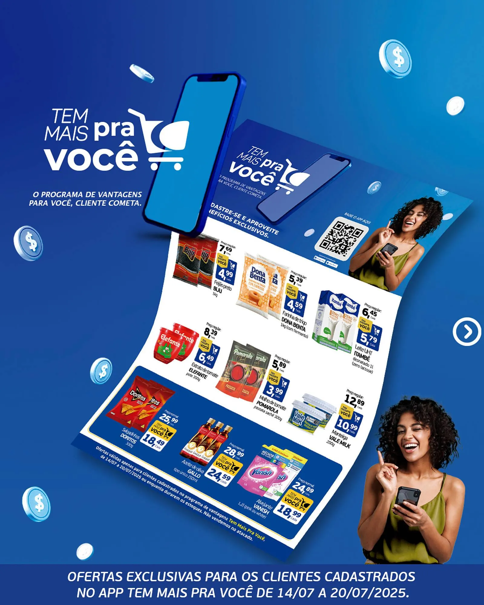 Encarte de Catálogo Cometa Supermercados 15 de julho até 20 de julho 2025 - Pagina 1