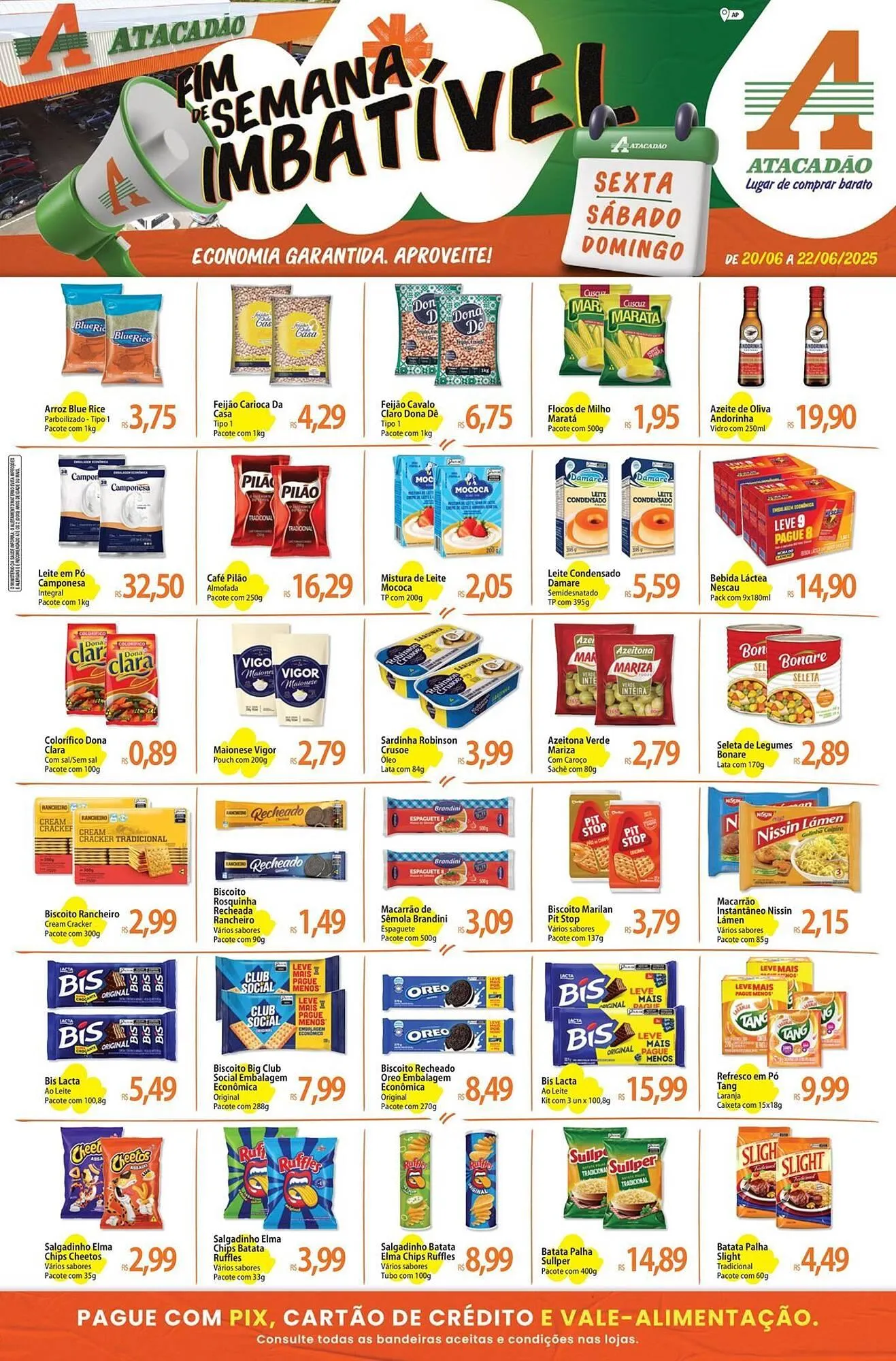 Encarte de Catálogo Atacadão 20 de junho até 22 de junho 2025 - Pagina 1