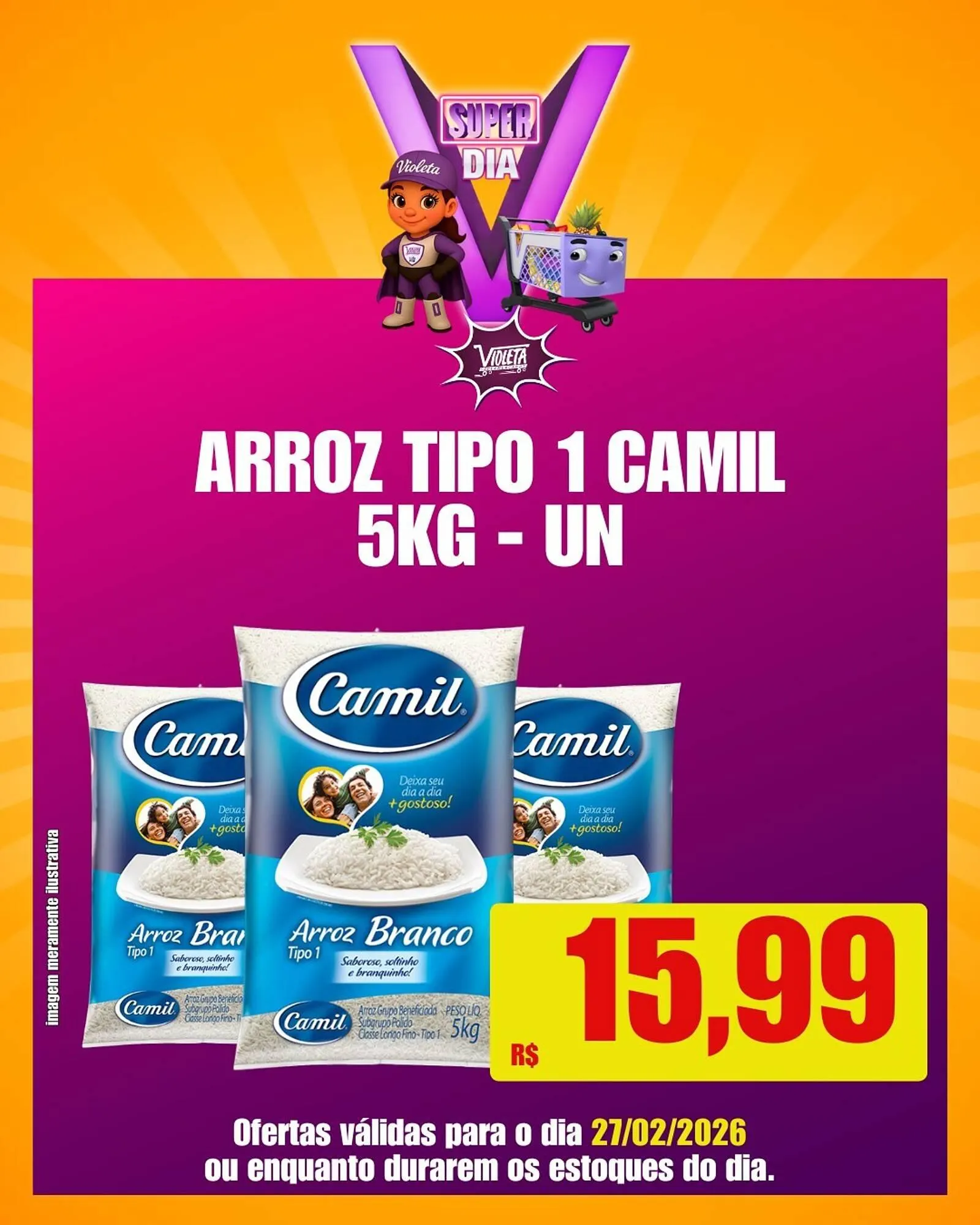 Encarte de Catálogo Violeta Supermercados 26 de fevereiro até 27 de fevereiro 2026 - Pagina 1