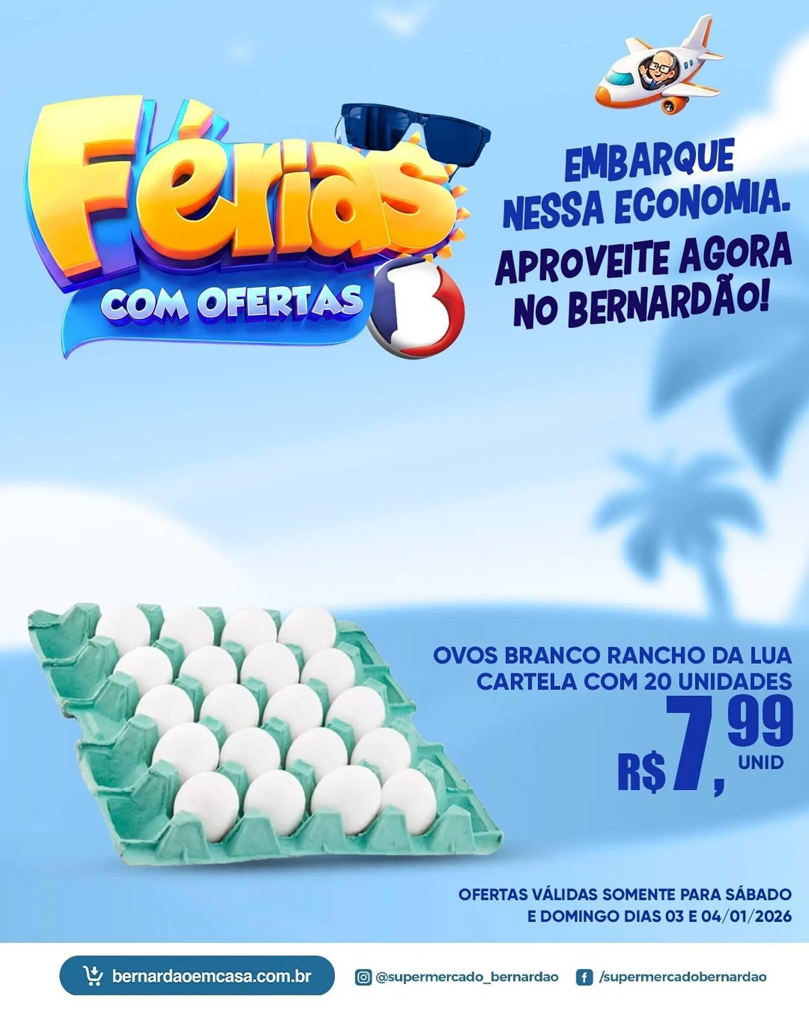 Encarte de Catálogo Supermercado Bernardão 3 de janeiro até 4 de janeiro 2026 - Pagina 1