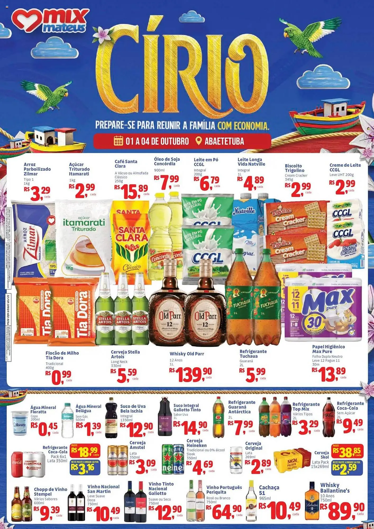 Encarte de Catálogo Supermercados Mateus 1 de outubro até 4 de outubro 2025 - Pagina 1