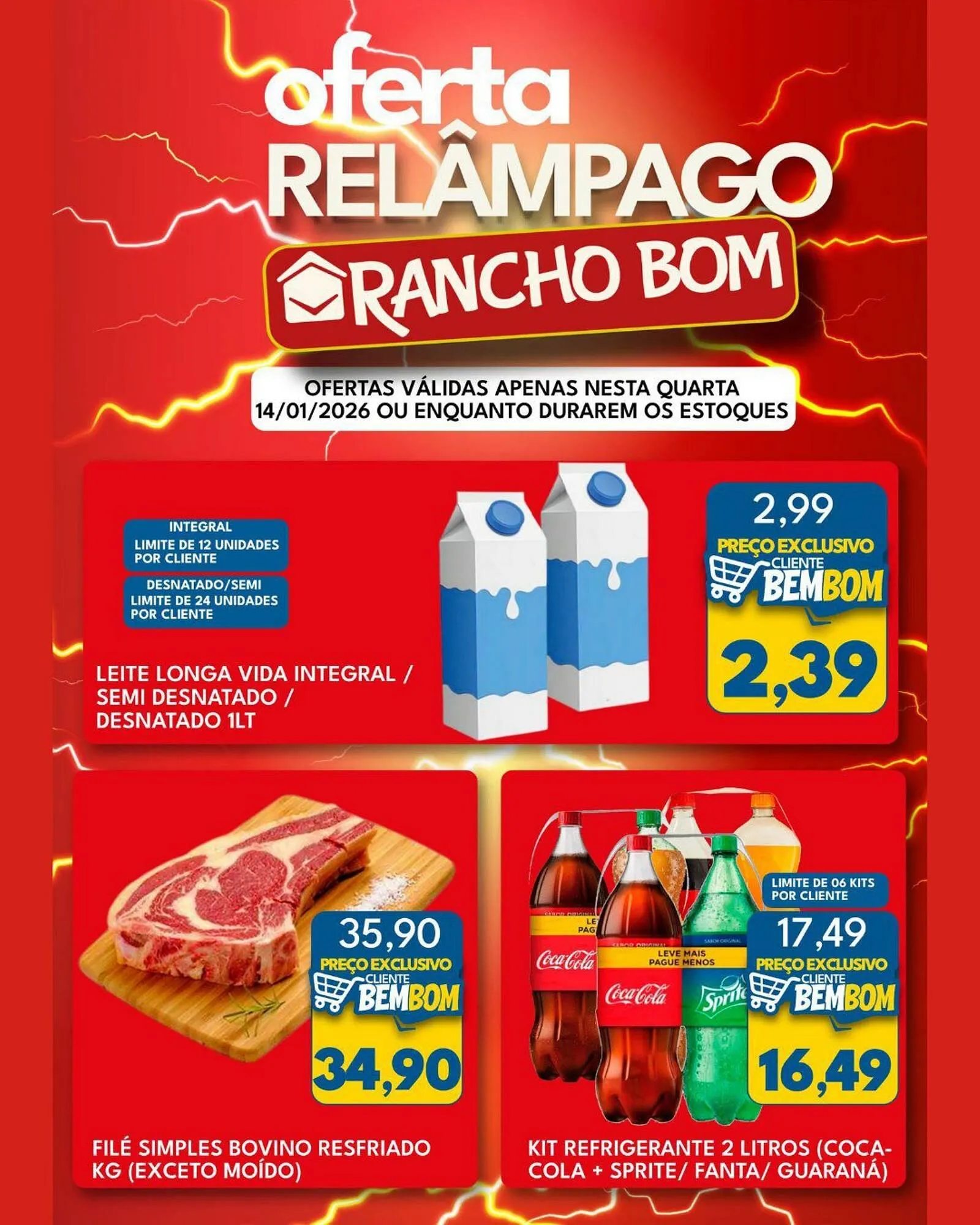Encarte de Catálogo Rancho Bom Supermercados 14 de janeiro até 14 de janeiro 2026 - Pagina 3