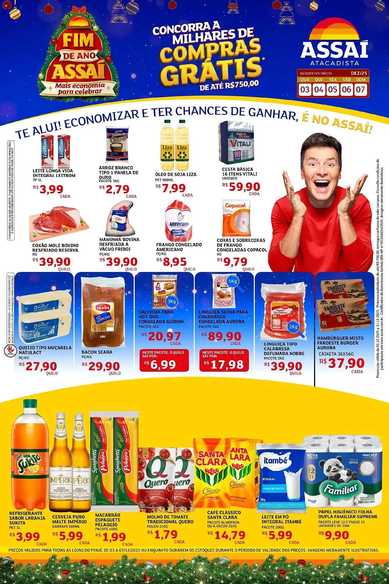 Encarte de Encarte Assaí Atacadista 3 de dezembro até 7 de dezembro 2025 - Pagina 1