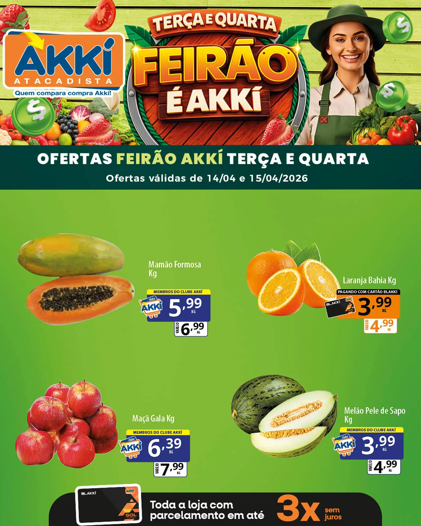 Encarte de Folheto Akki Atacadista 14 de abril até 15 de abril 2026 - Pagina 3