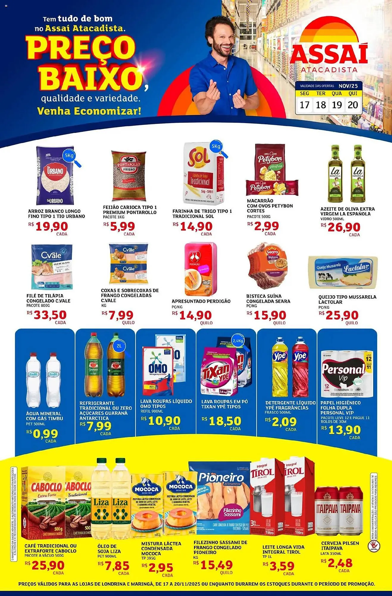 Encarte de Encarte Assaí Atacadista 17 de novembro até 20 de novembro 2025 - Pagina 1