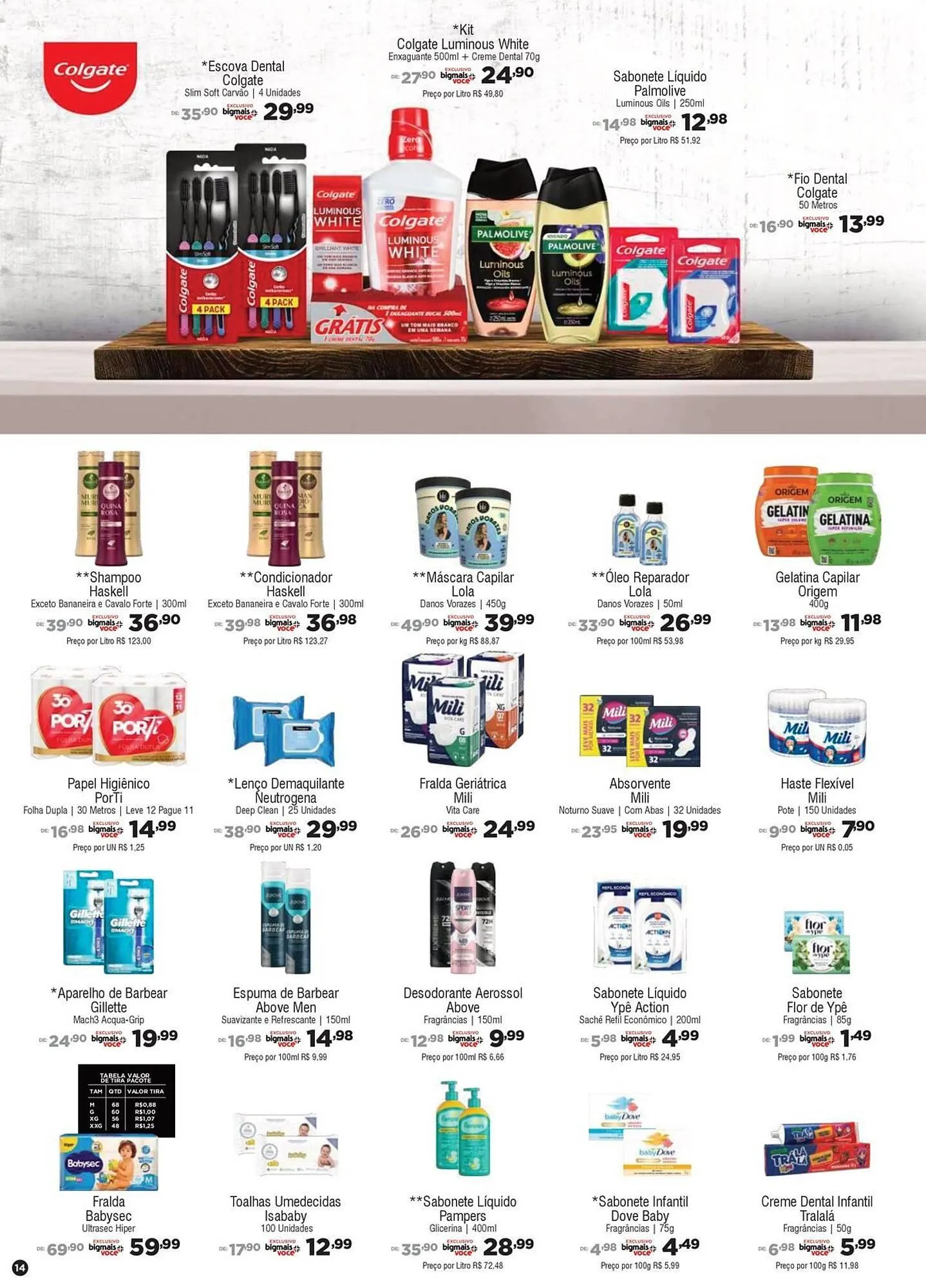 Encarte de Catálogo Big Mais Supermercados 19 de junho até 8 de julho 2025 - Pagina 14