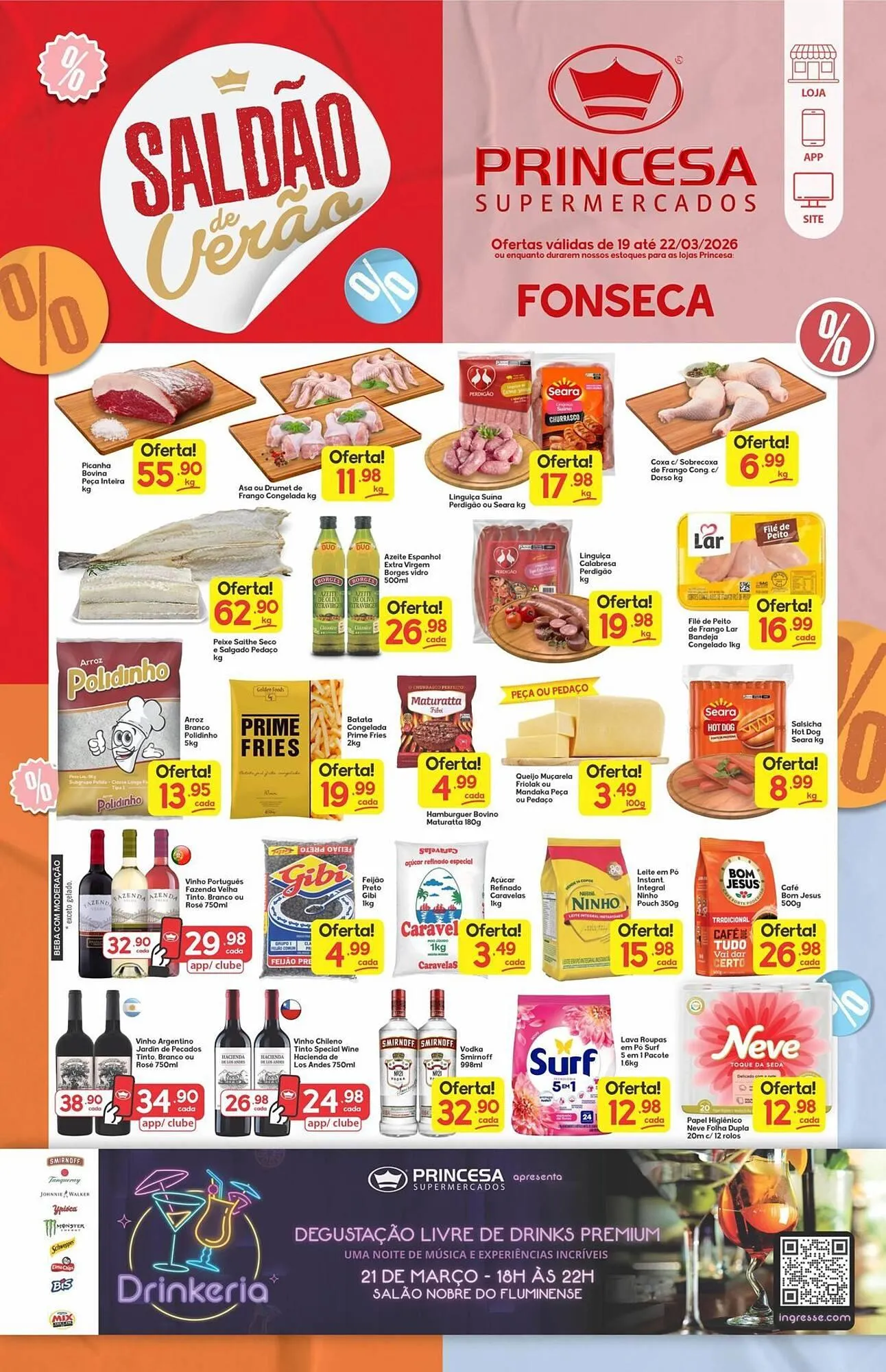 Encarte de Encarte Supermercados Princesa 20 de março até 23 de março 2026 - Pagina 1
