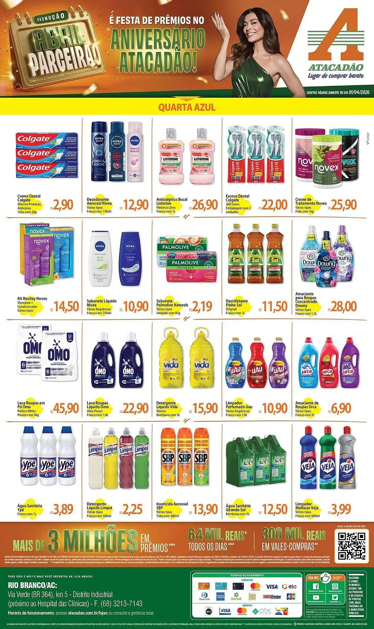 Encarte de Folheto Atacadão 1 de abril até 1 de abril 2026 - Pagina 1