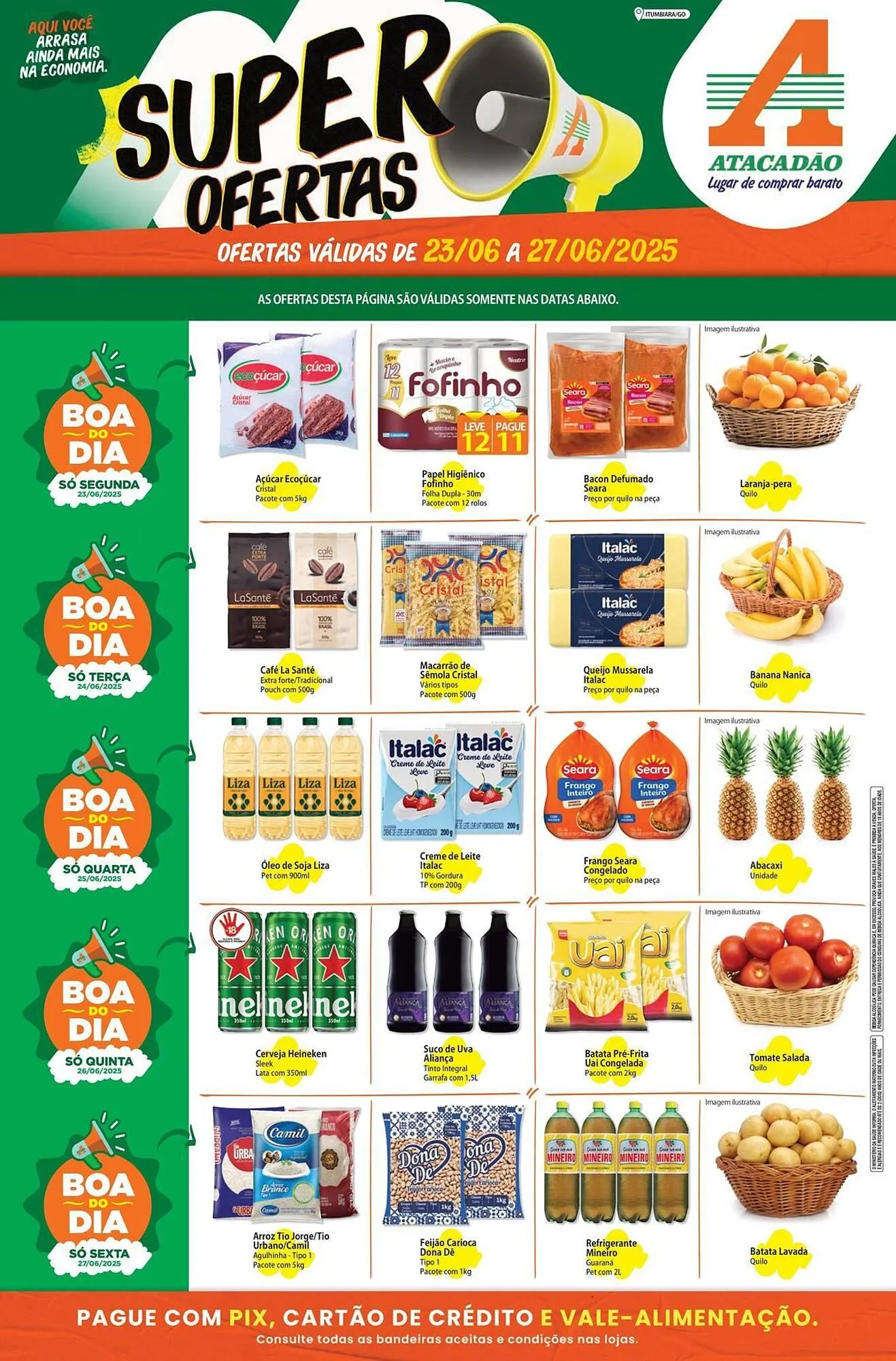 Encarte de Catálogo Atacadão 23 de junho até 27 de junho 2025 - Pagina 1