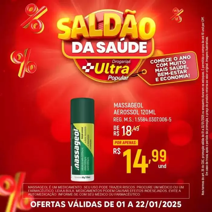 Encarte de Encarte Drogarias Ultra Popular 6 de janeiro até 22 de janeiro 2025 - Pagina 2
