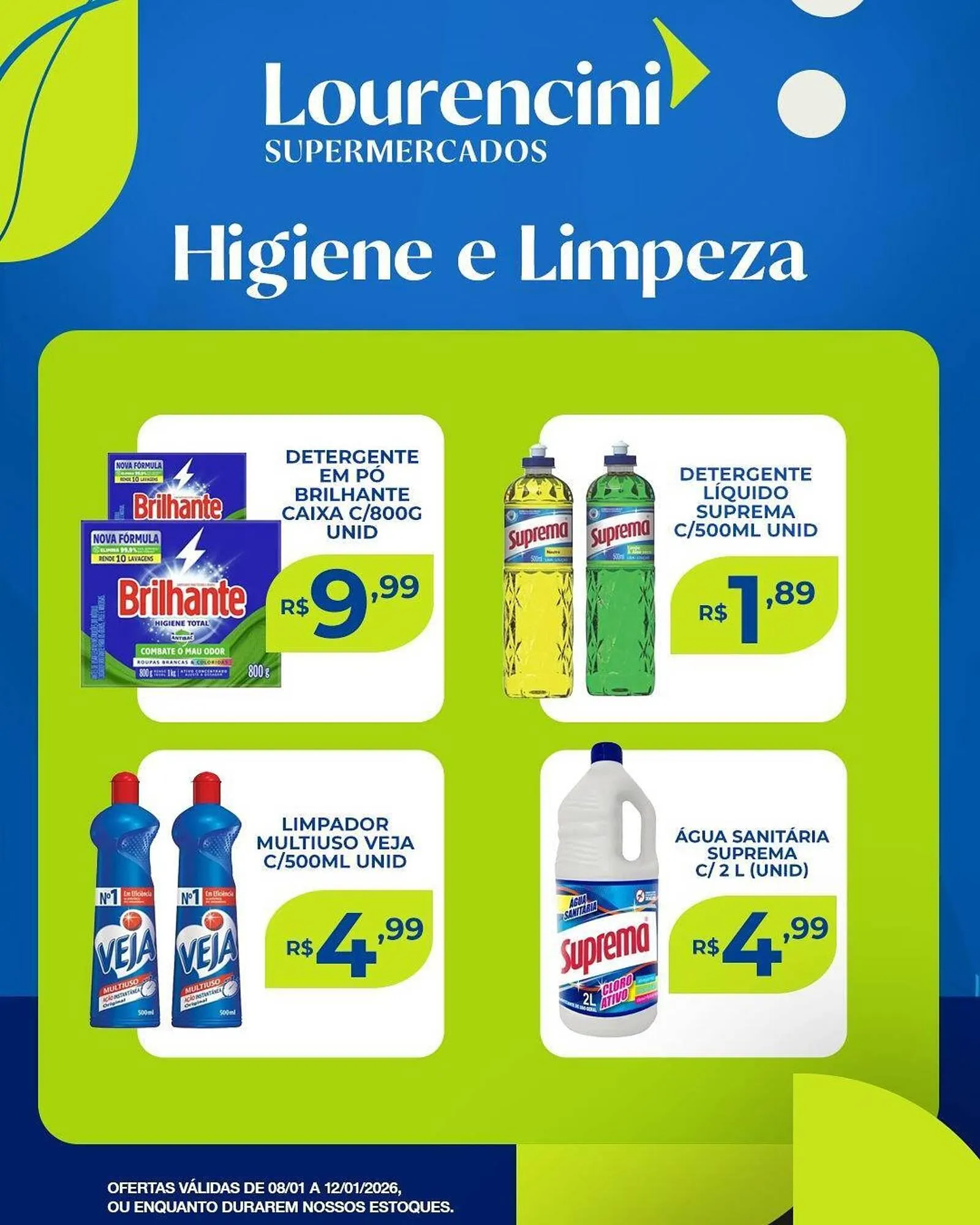 Encarte de Catálogo Lourencini Supermercados 9 de janeiro até 12 de janeiro 2026 - Pagina 2