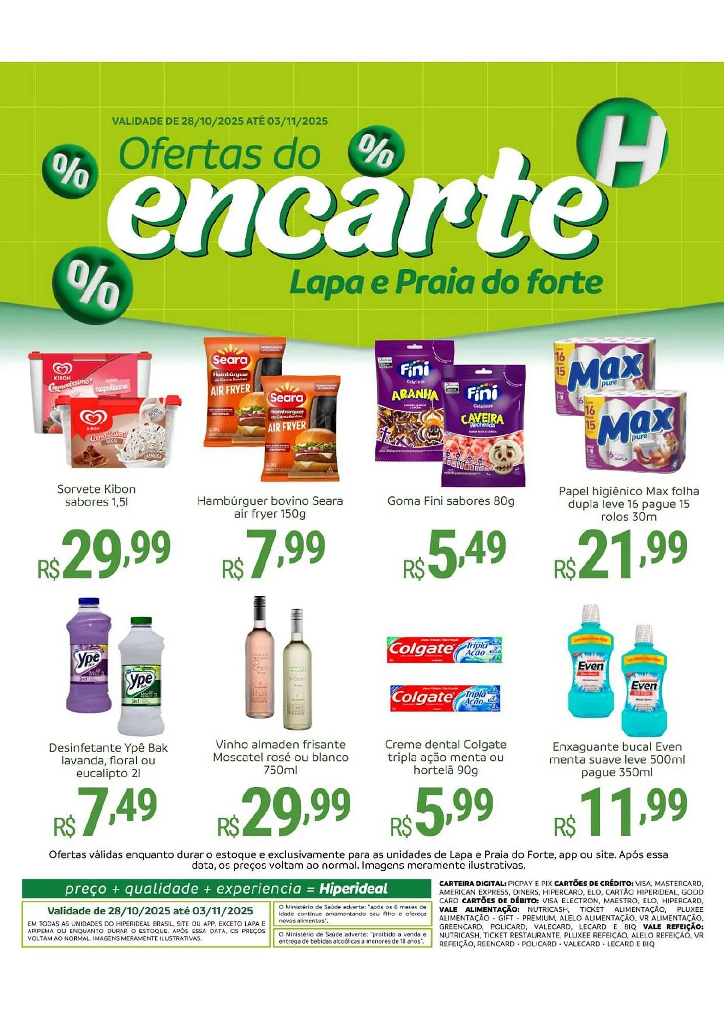 Encarte de Catálogo Hiperideal Supermercados 28 de outubro até 3 de novembro 2025 - Pagina 3