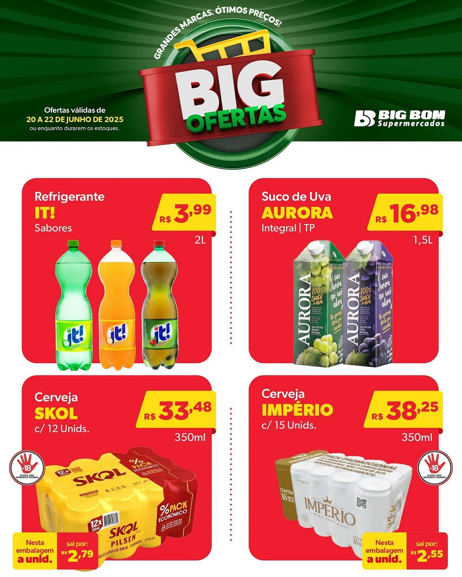 Encarte de Catálogo Big Bom Supermercados 20 de junho até 22 de junho 2025 - Pagina 3