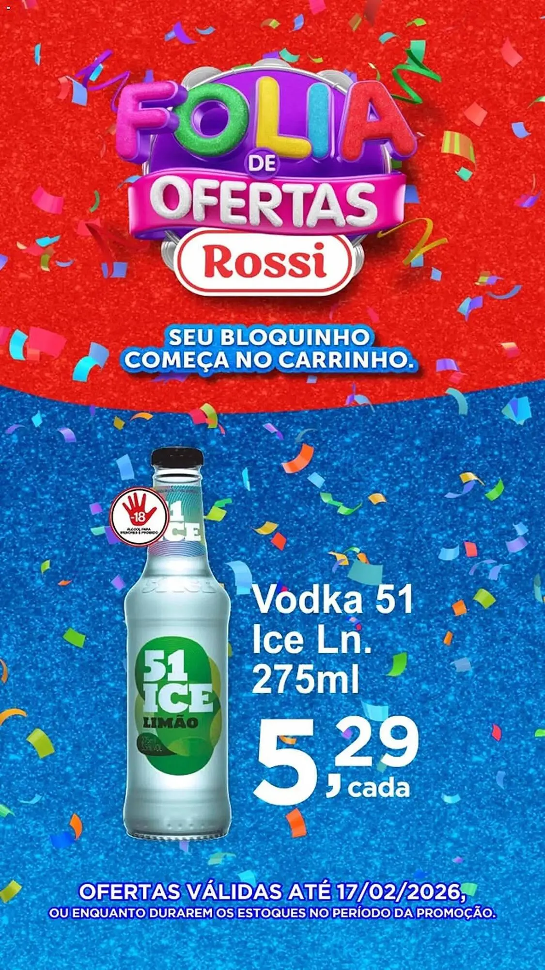 Encarte de Folheto Rossi Supermercado 12 de fevereiro até 18 de fevereiro 2026 - Pagina 3
