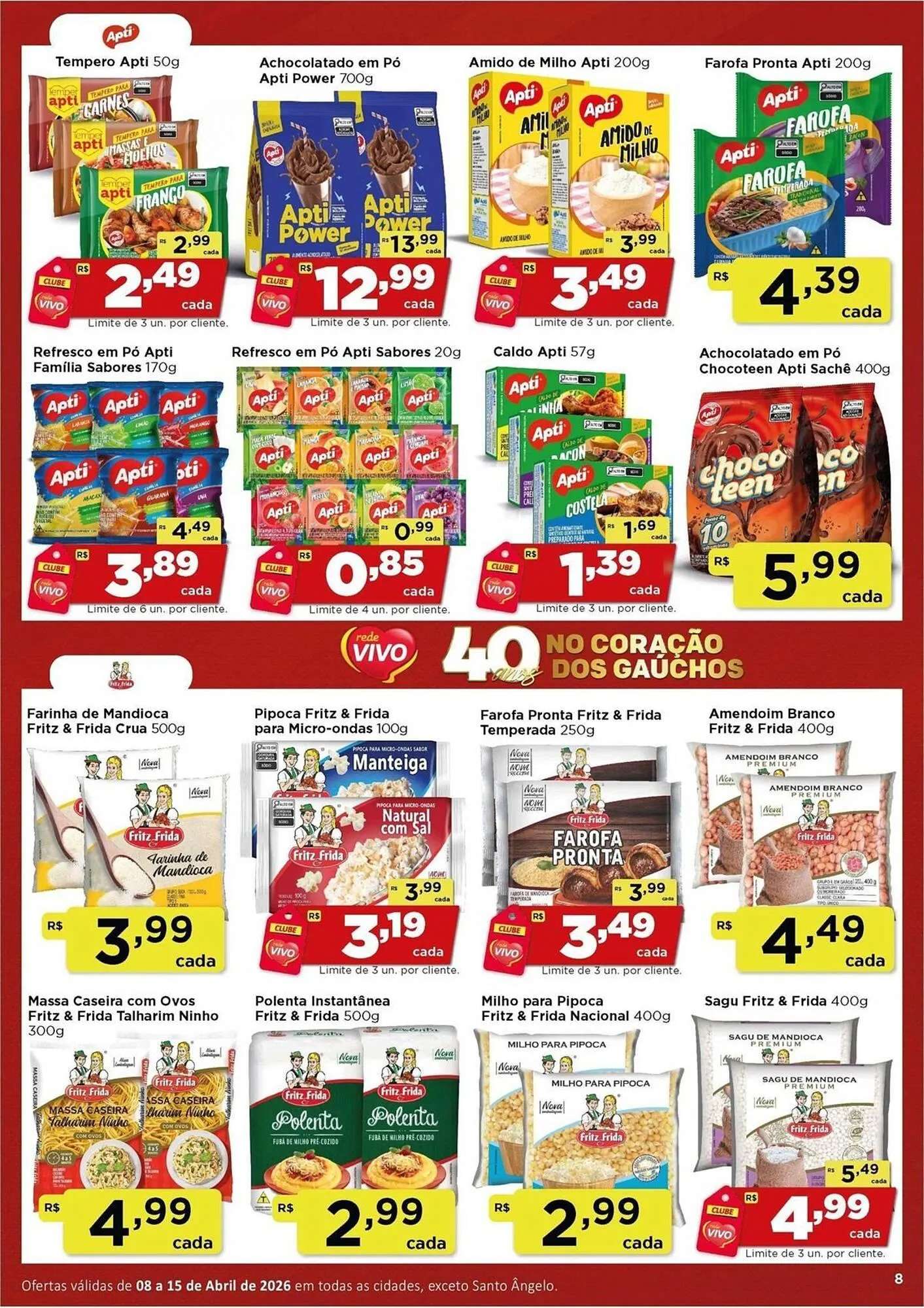 Encarte de Encarte Rede Vivo 8 de abril até 15 de abril 2026 - Pagina 8