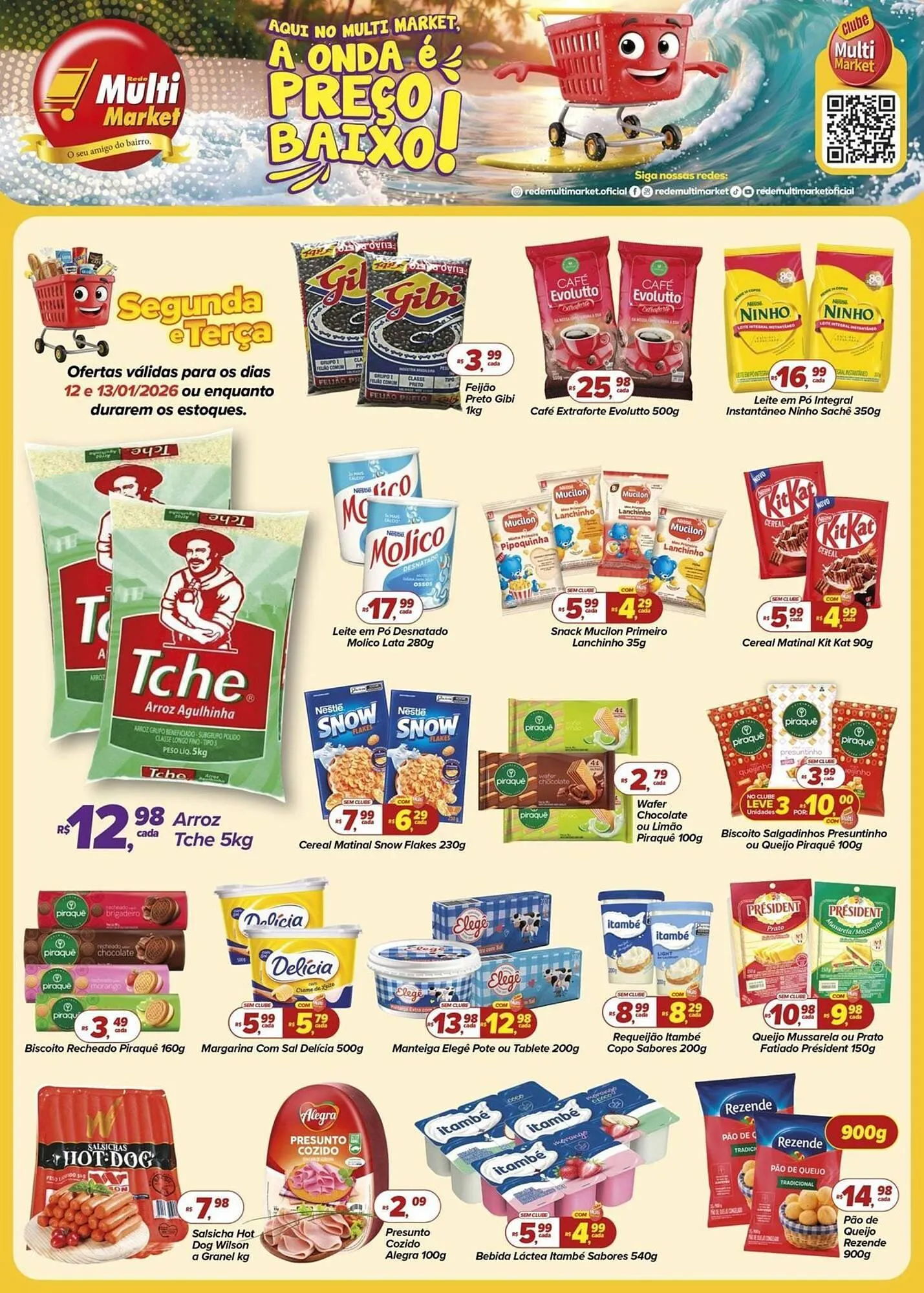 Encarte de Encarte Rede Multi Market 12 de janeiro até 13 de janeiro 2026 - Pagina 1
