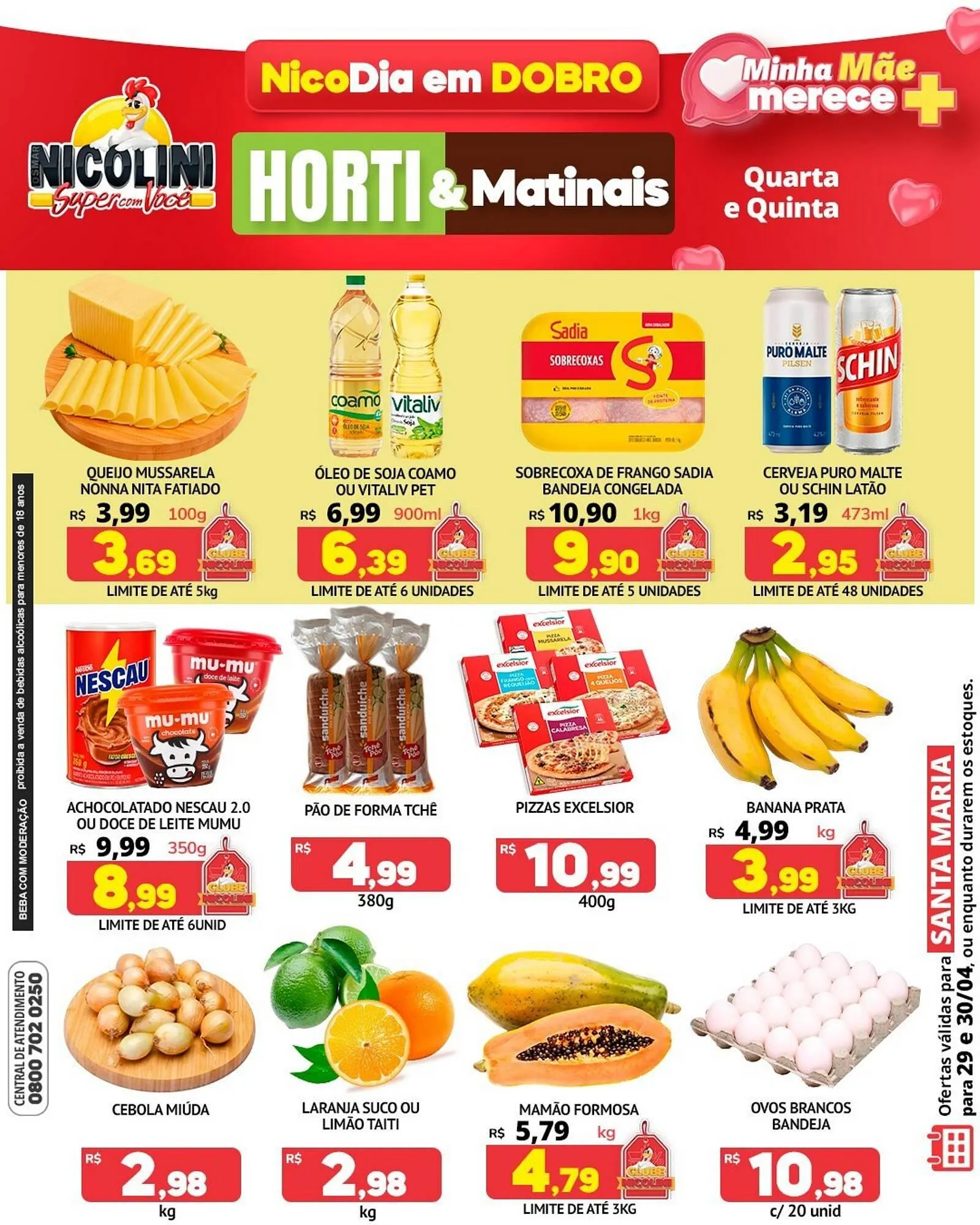Encarte de Catálogo Super Nicolini 29 de abril até 30 de abril 2026 - Pagina 1