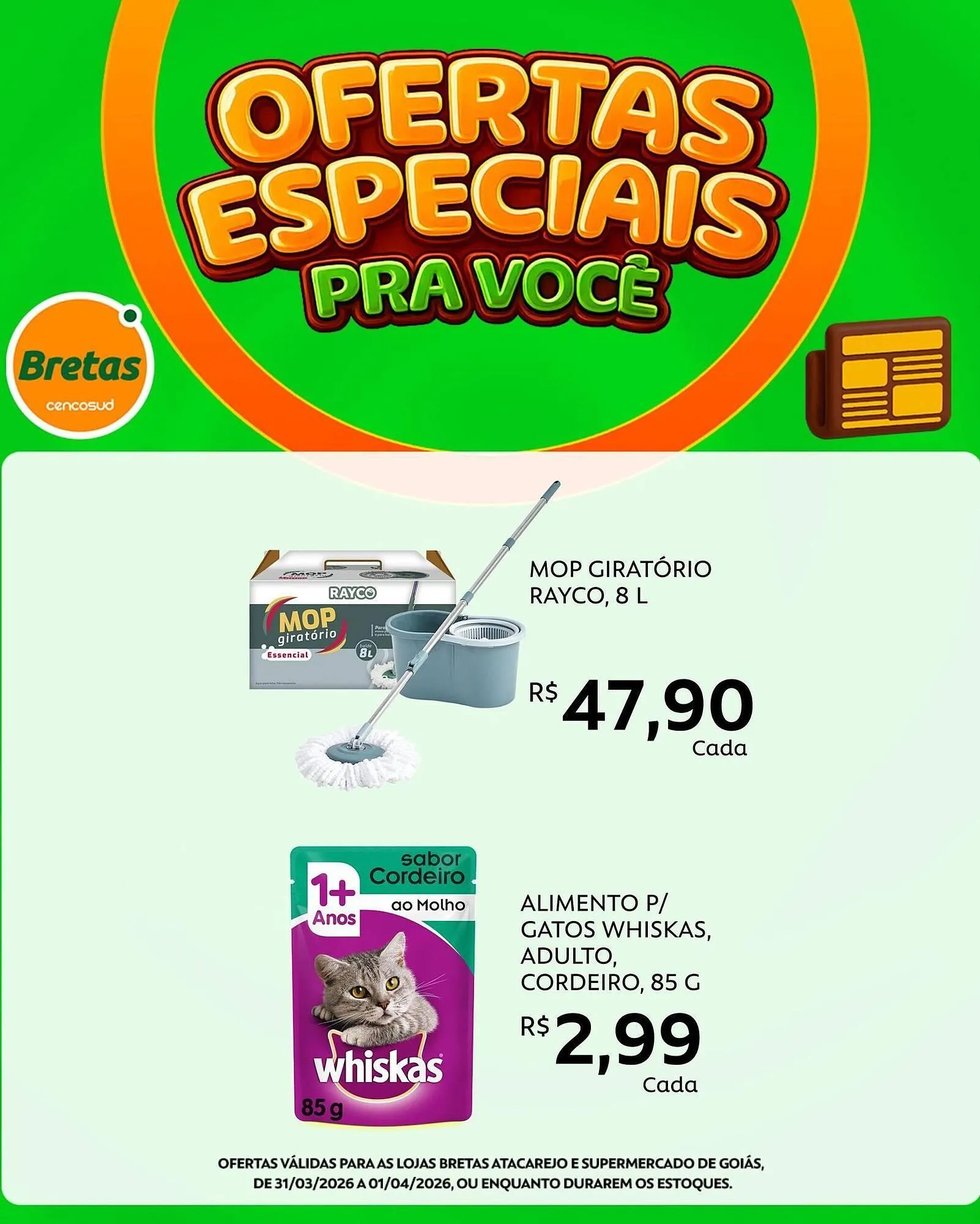 Encarte de Catálogo Supermercados Bretas 31 de março até 1 de abril 2026 - Pagina 2
